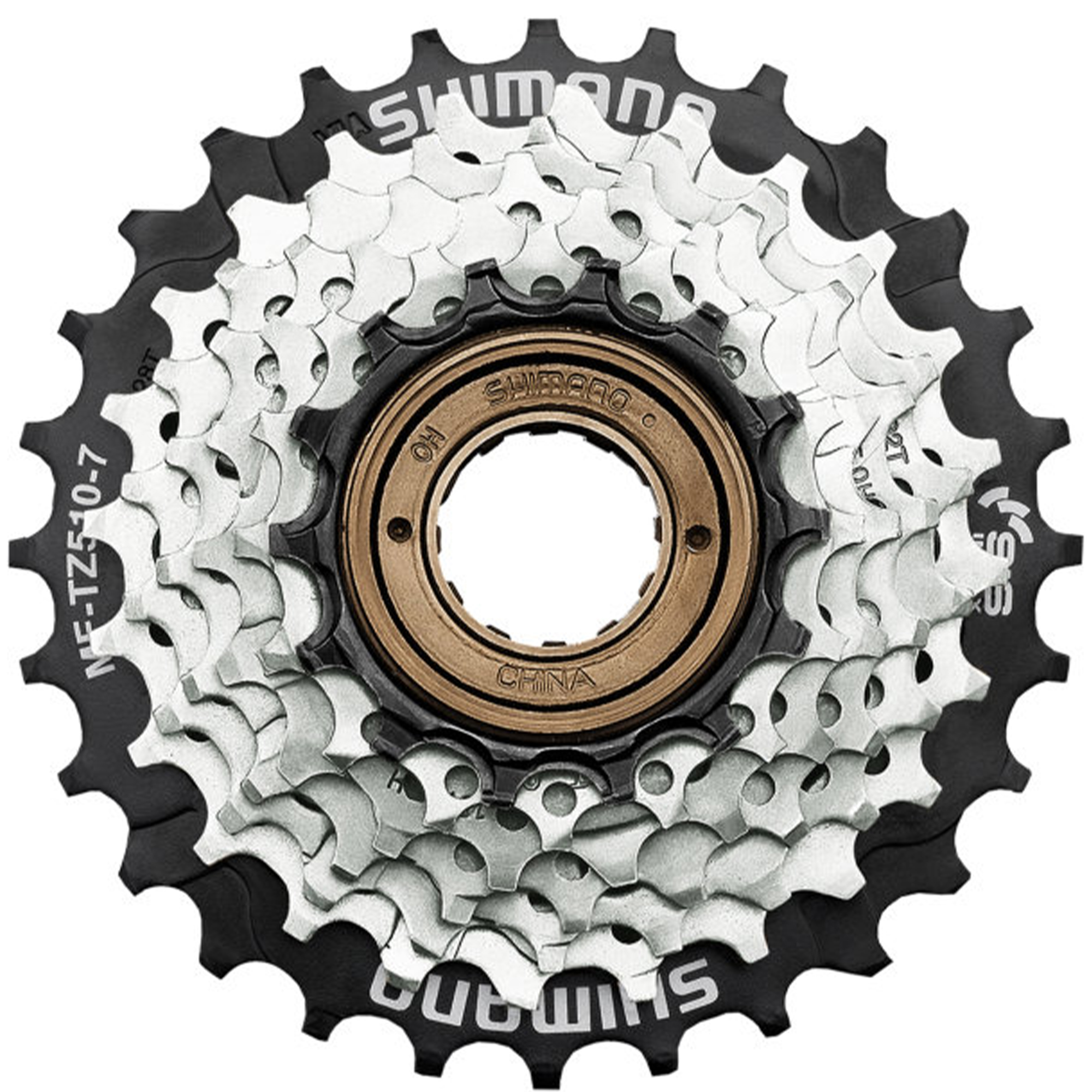 Shimano Tourney MF-TZ510 Kassette 7-fach 14 - 28 Zähne Schraubkranz Ritzelpaket Schaltkassette Freilauf MTB Mountainbike Trekking Bike