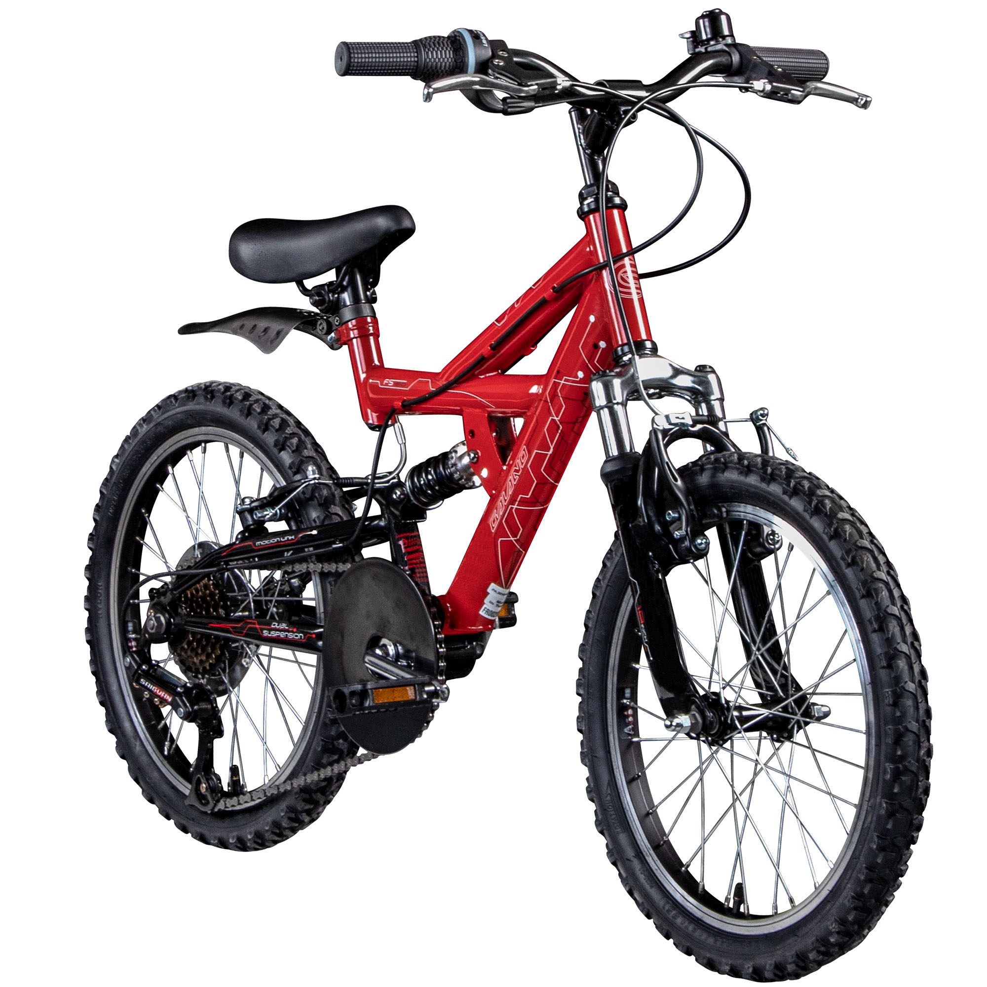 Galano FS180 Kinderfahrrad ab 6 Jahre 120-135cm Mädchen Jungen Fahrrad 20 Zoll 6 Gang Mountainbike Fully mit V-Brakes MTB