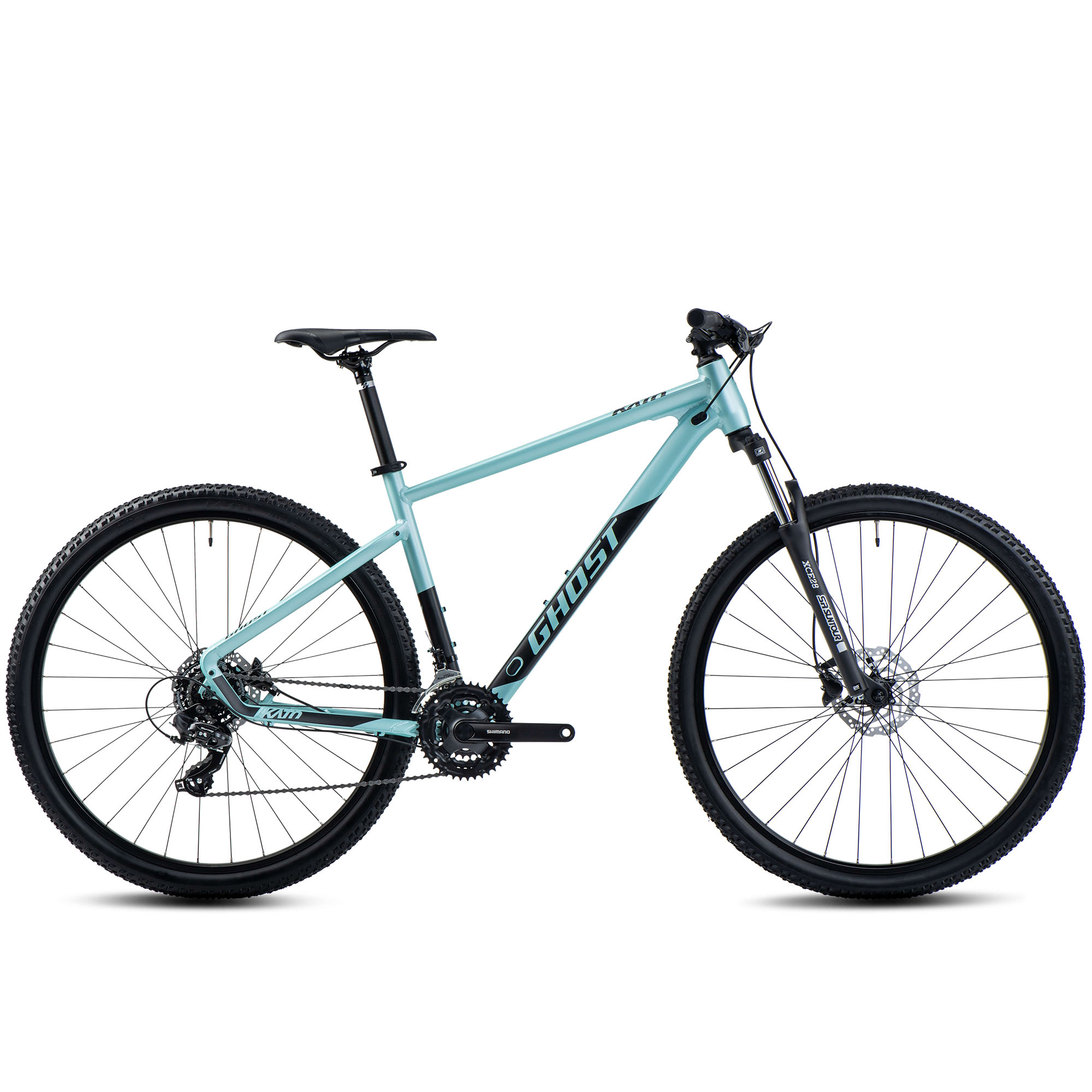 Ghost Kato 29 AL Fahrrad Mountainbike für Damen und Herren 160-195 cm 29 Zoll MTB Hardtail 21 Gang Shimano Schaltung