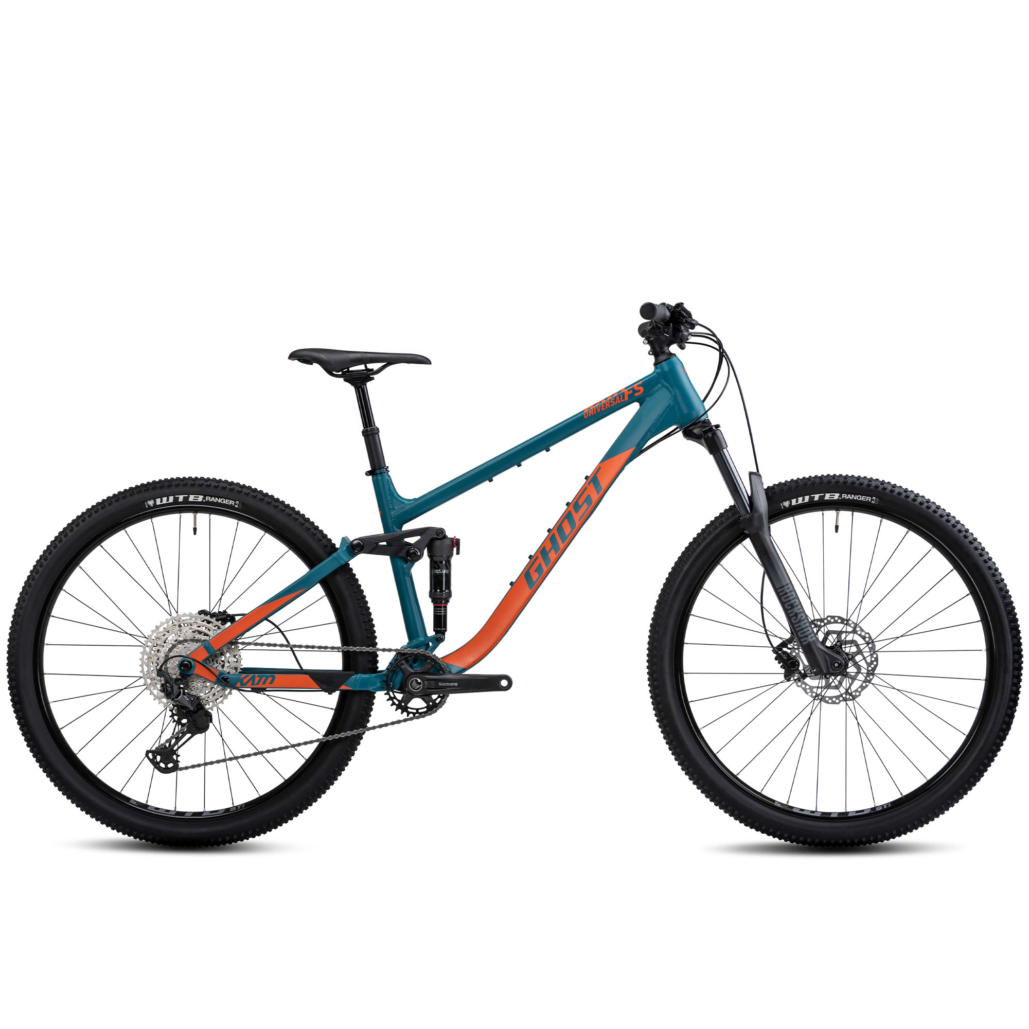 Ghost Kato FS Universal Fully Mountainbike ab 160 cm für Damen und Herren 29 Zoll MTB Fahrrad mit 12 Gang Shimano Schaltung Scheibenbremsen