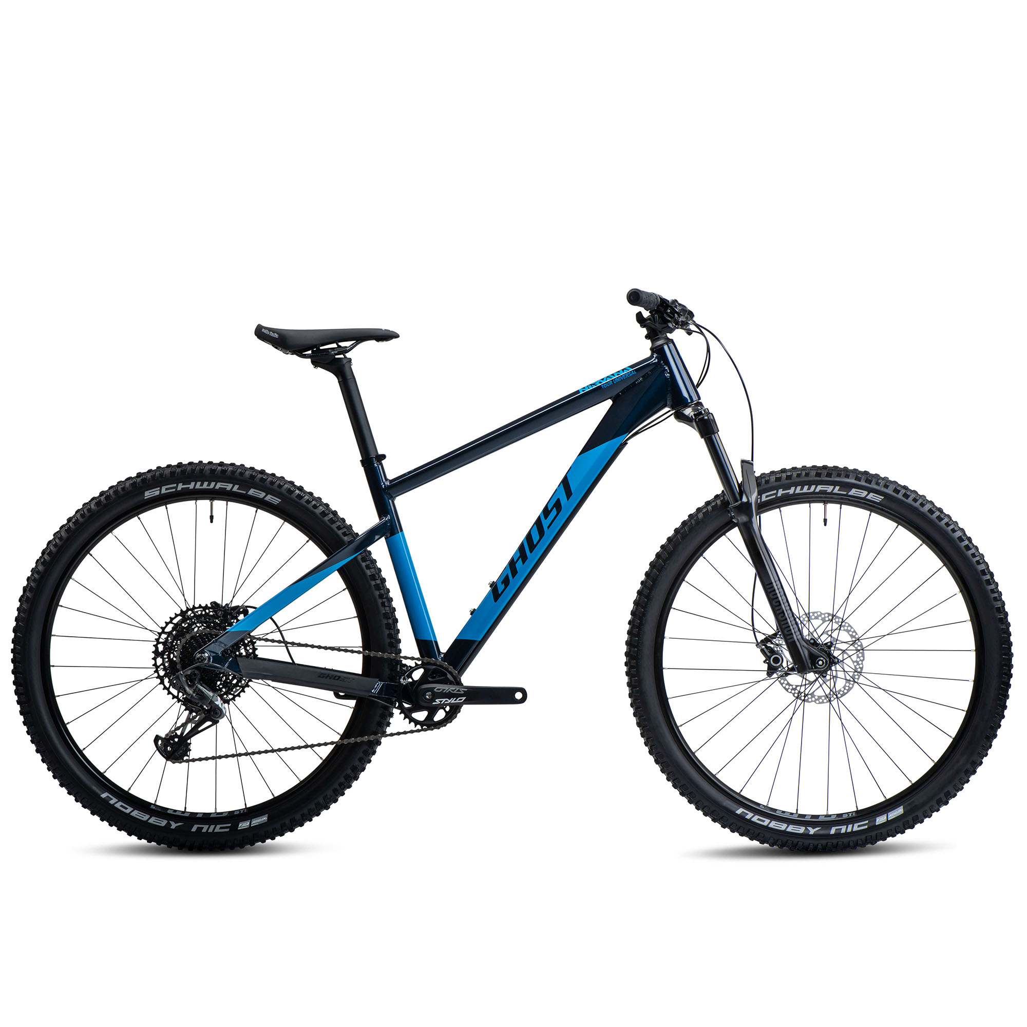 Ghost Nirvana Tour SF Universal Mountainbike für Damen und Herren Fahrrad ab 160 cm 29 Zoll MTB Hardtail 12 Gang SRAM Schaltung