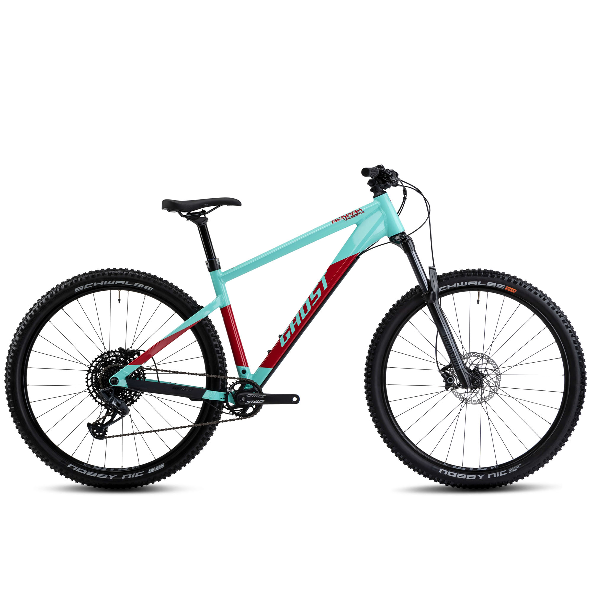 Ghost Nirvana Trail SF Universal Mountainbike für Damen und Herren Fahrrad ab 160 cm 29 Zoll MTB Hardtail 12 Gang SRAM Schaltung