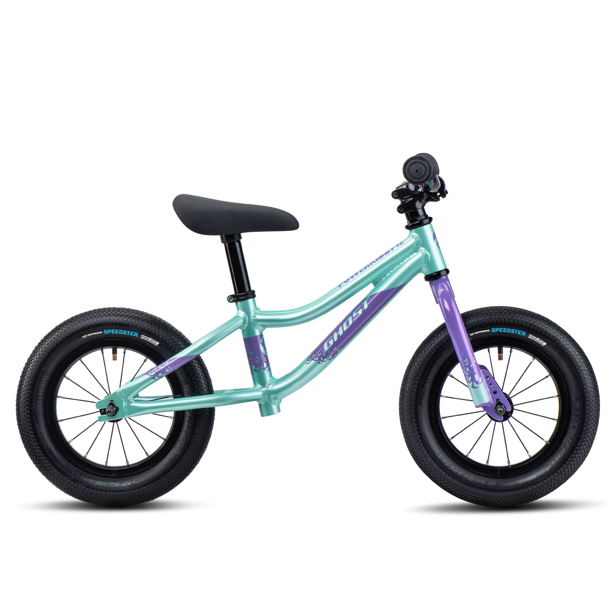 Ghost Powerkiddy 12 Laufrad ab 2 Jahre Lauflernrad 12 Zoll für Mädchen und Jungen 90 - 105 cm Kinderlaufrad Kinder Lauffahrad