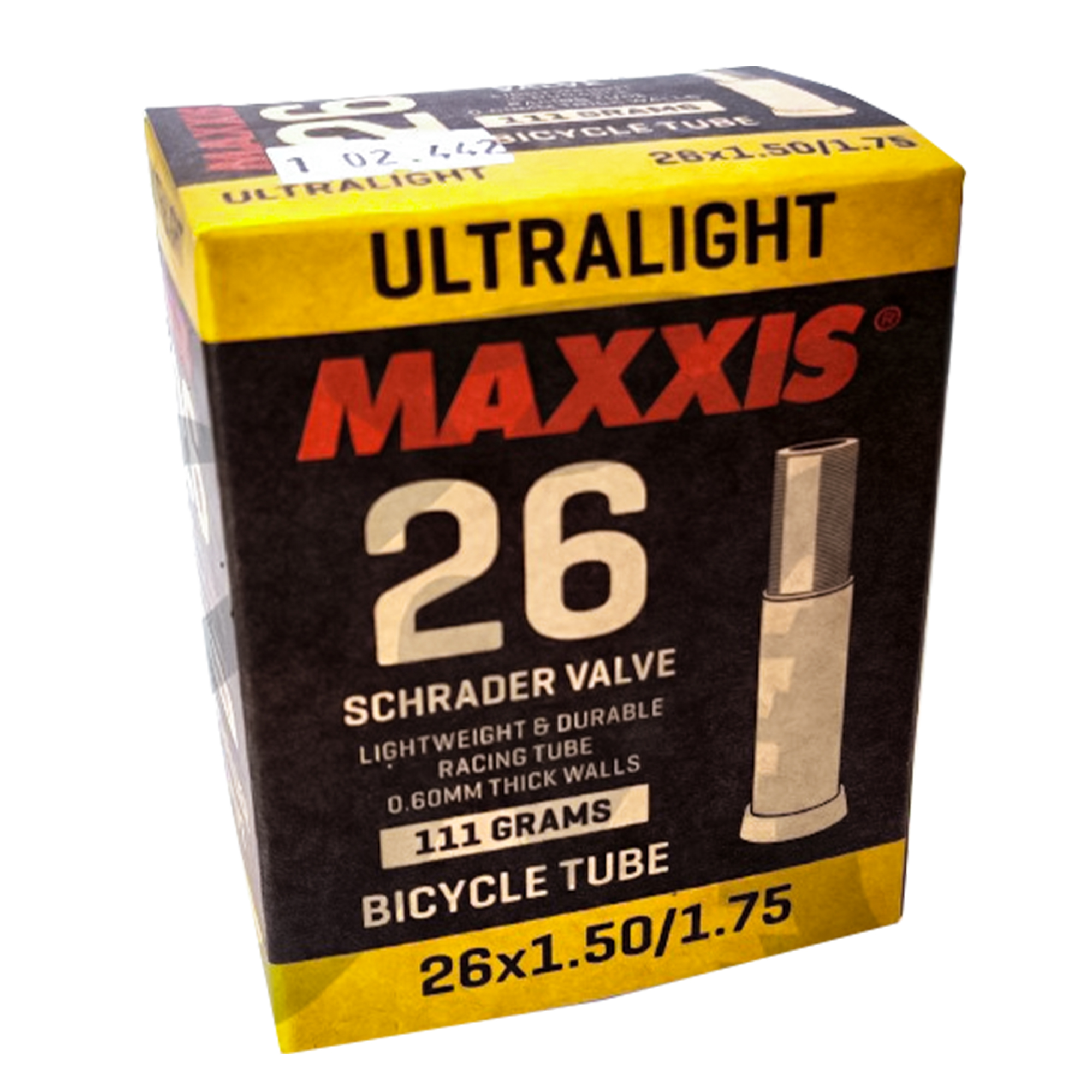 Maxxis Ultralight Schlauch 26 Zoll Schraderventil Autoventil Auto Schrader Ventil Fahrradschlauch Rennrad MTB BMX
