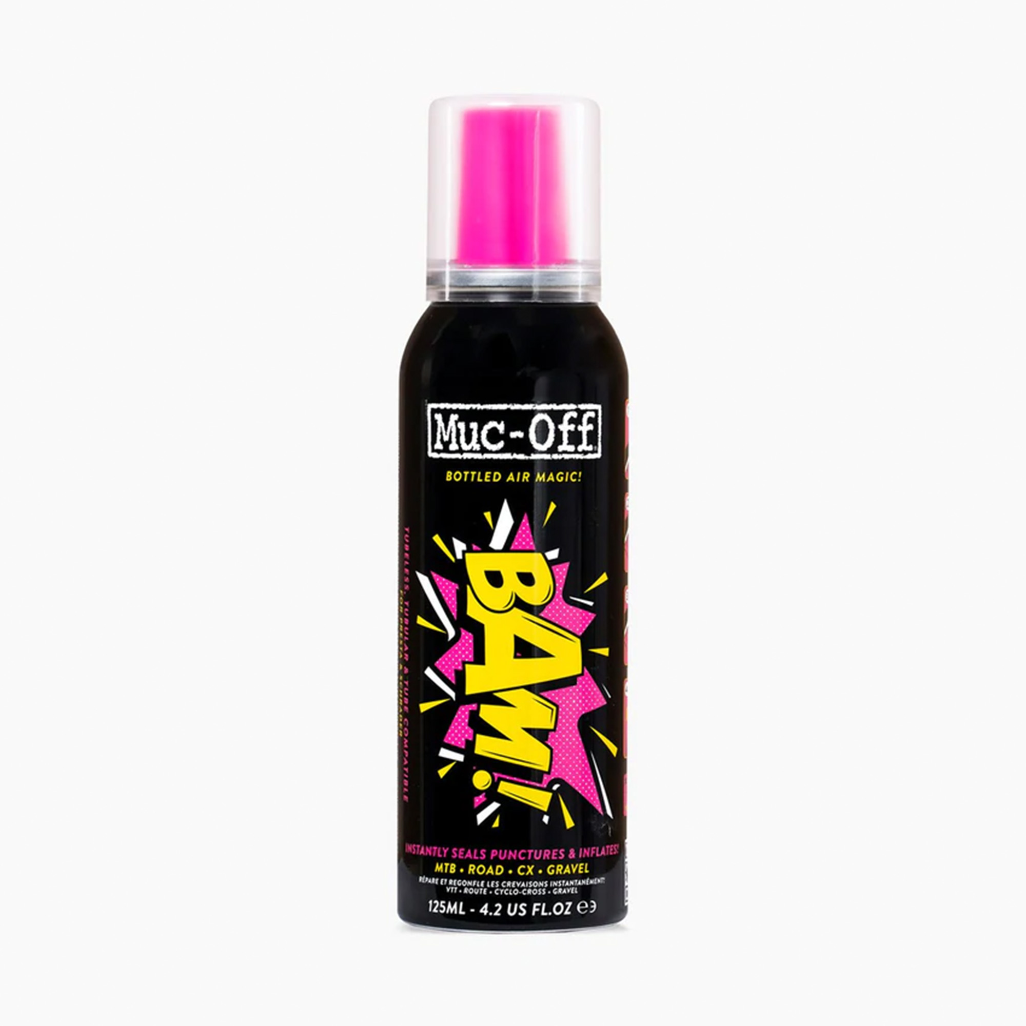 Muc-Off B.A.M! 125 ml Fahrrad Reifen Dichtmittel Pannenschutz Flüssigdichtmittel Fahrradreifen