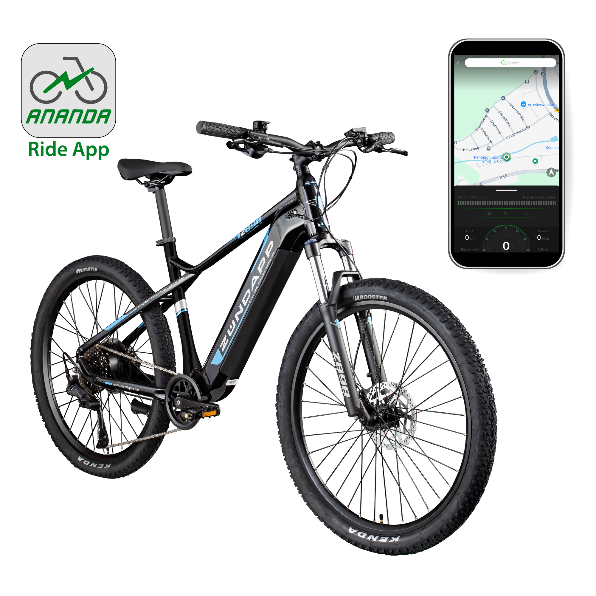 Zündapp Z898 E-Bike E Mountainbike 27,5 Zoll Pedelec 170 - 190 cm Hardtail MTB 10 Gang Elektro Fahrräder Scheibenbremsen