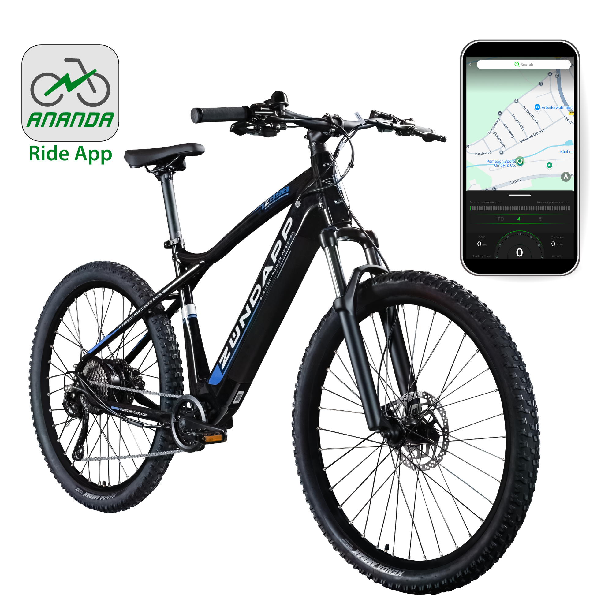 Zündapp Z898 E-Bike E Mountainbike 27,5 Zoll Pedelec 170 - 190 cm Hardtail MTB 10 Gang Elektro Fahrräder Scheibenbremsen