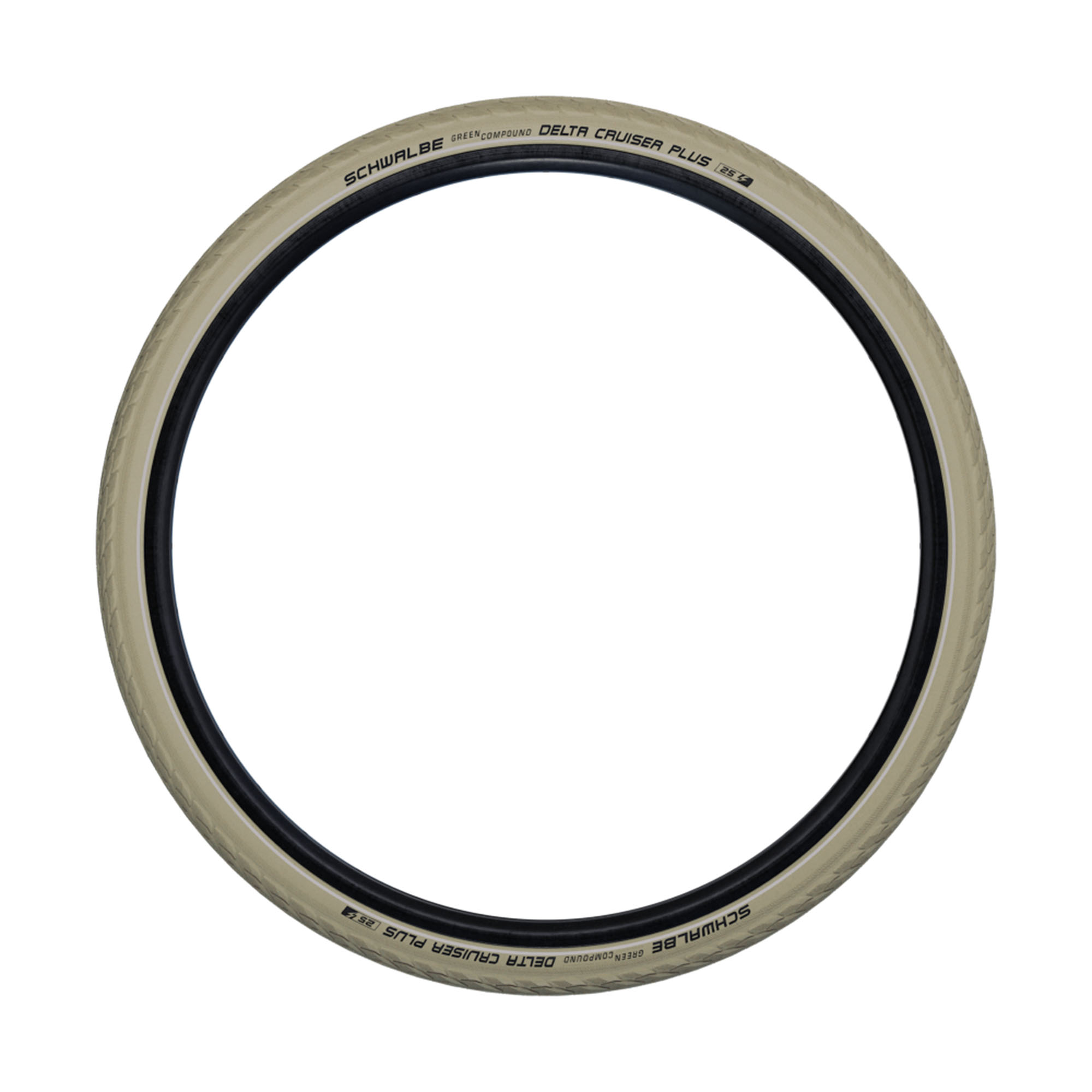 Schwalbe Delta Cruiser Plus 28x1,4' 700x35c Reifen Mantel Fahrraddecke Drahtreifen Fahrradreifen mit Reflexstreifen Fahrradmantel Fahrraddecke