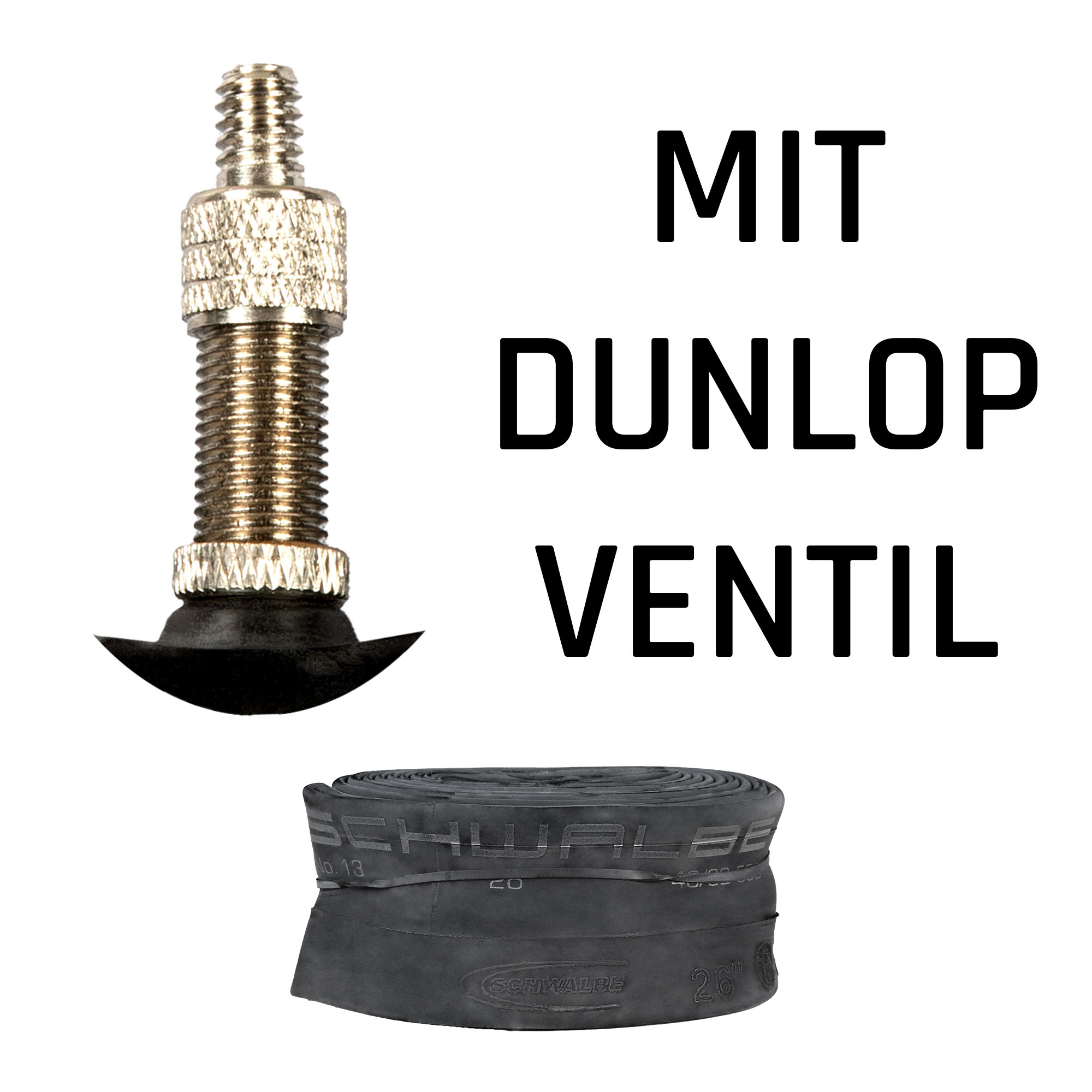 Schwalbe Fahrradschlauch 12 - 29 Zoll Fahrrad Schlauch Fahrradschläuche AV DV FV Autoventil Schraderventil Französisches Ventil Sclaverand Dunlop universal Schlauch