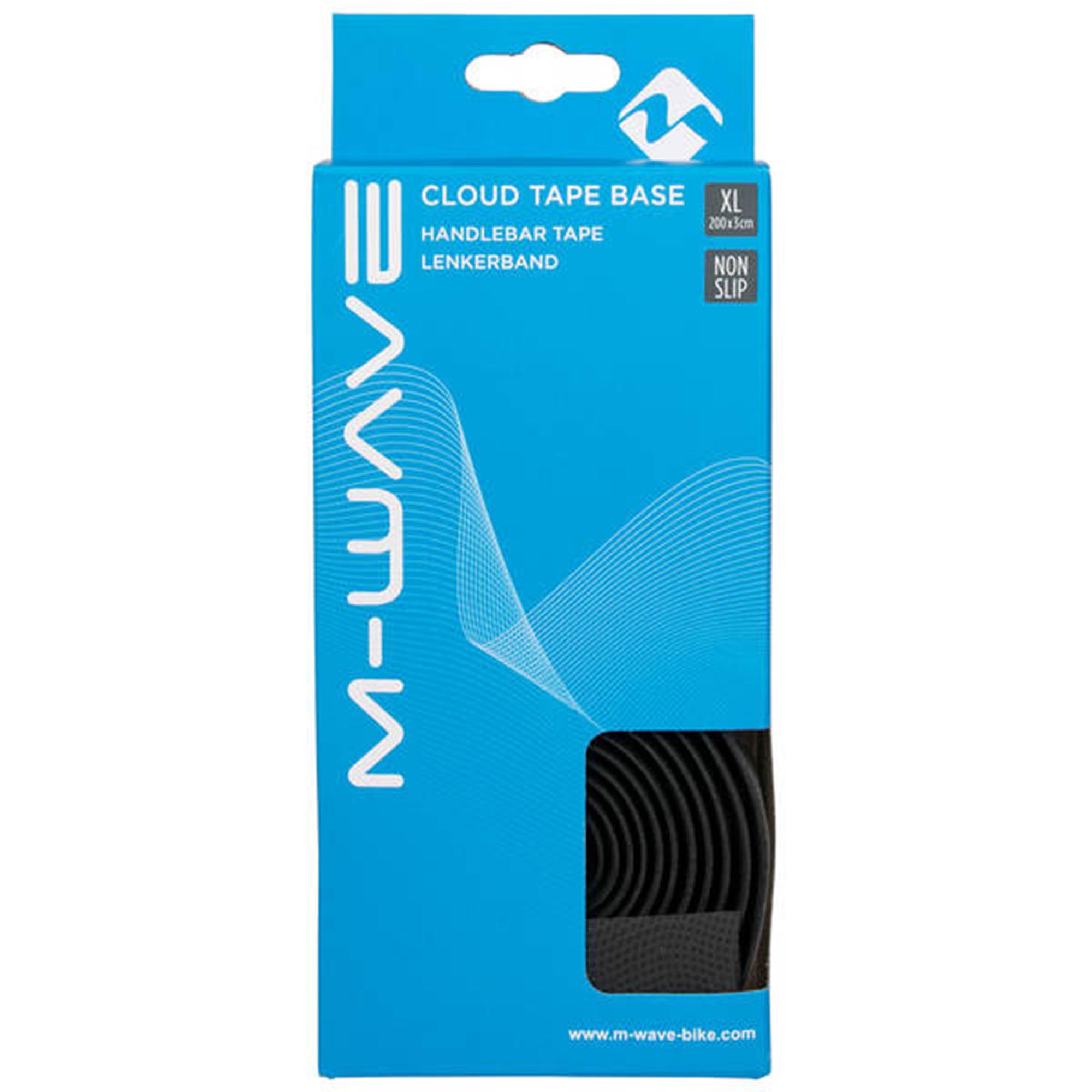 M-Wave Cloud Tape Base Lenkerband für Rennrad Fahrrad Lenker Band 200 x 3 cm mit Lenkerstopfen rutschfestes Griffband