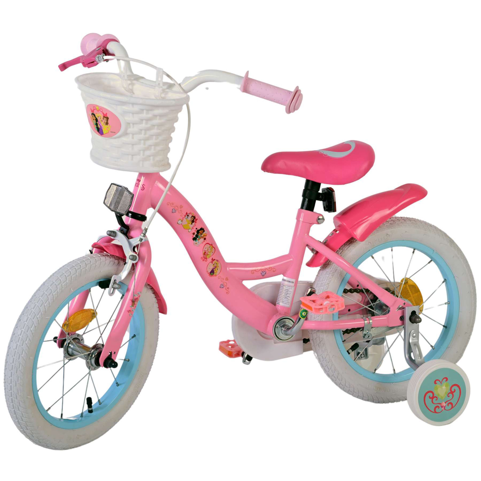 Disney Princess Kinderfahrrad 14 Zoll Mädchen Jungen 100 - 115 cm ab 3,5 Jahre Kinder Fahrrad