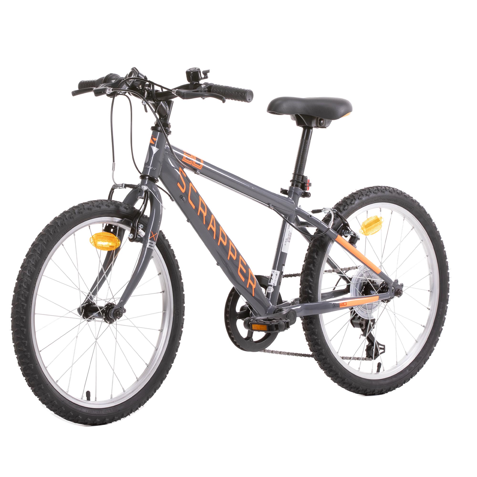 Scrapper MTB20 Kinderfahrrad 20 Zoll Mountainbike Größe 120-135 cm Fahrrad ab ca. 6 Jahre Kinderrad mit 6 Gängen