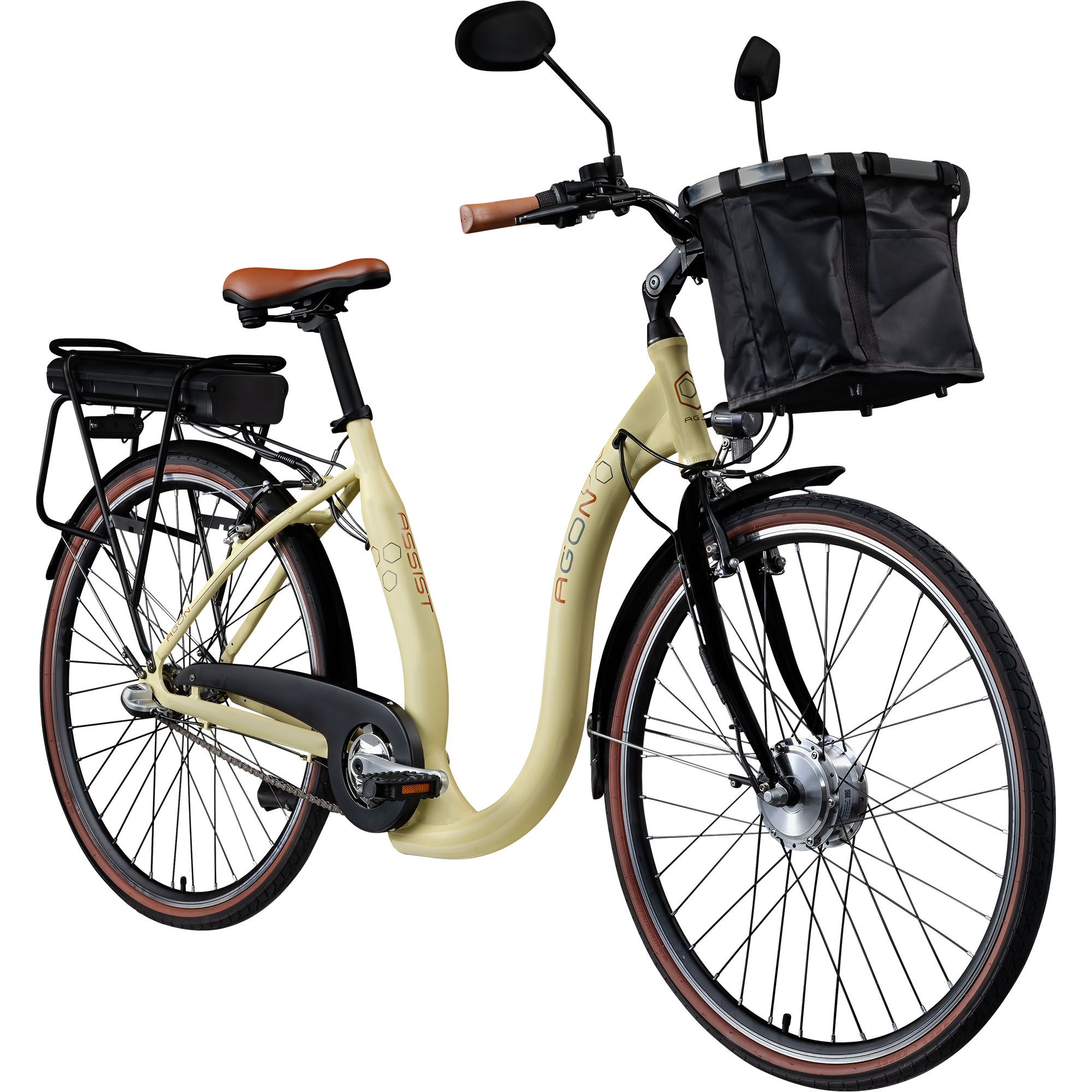 Agon Assist E Bike 28 Zoll Pedelec Damen und Herren Elektro Fahrrad 3 Gang Citybike tiefer Einstieg