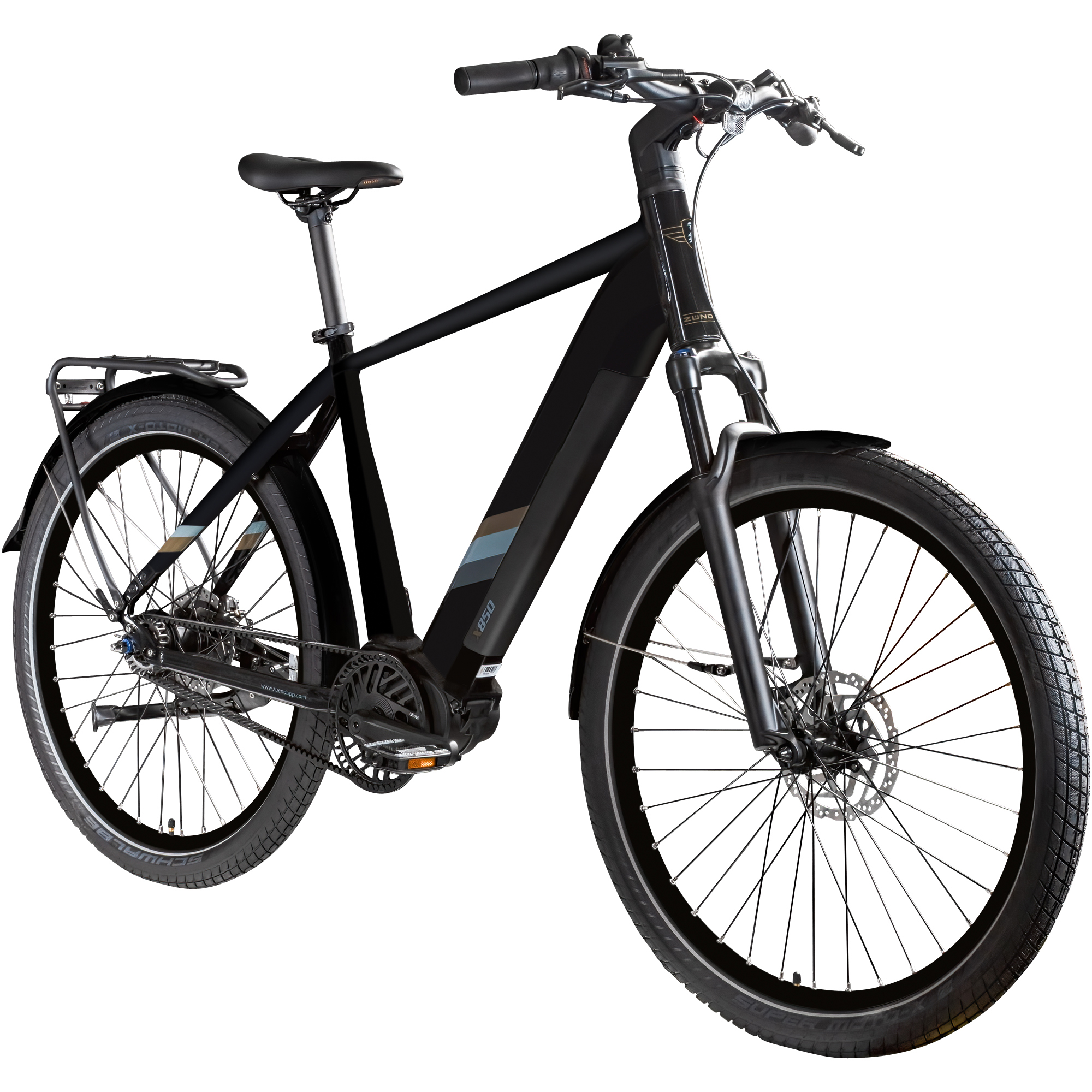 Zündapp X850 Trekking E Bike 27,5 Zoll Pedelec 165-185 cm Trekking Fahrrad Riemenantrieb Elektrofahrrad 550Wh 7 Gang