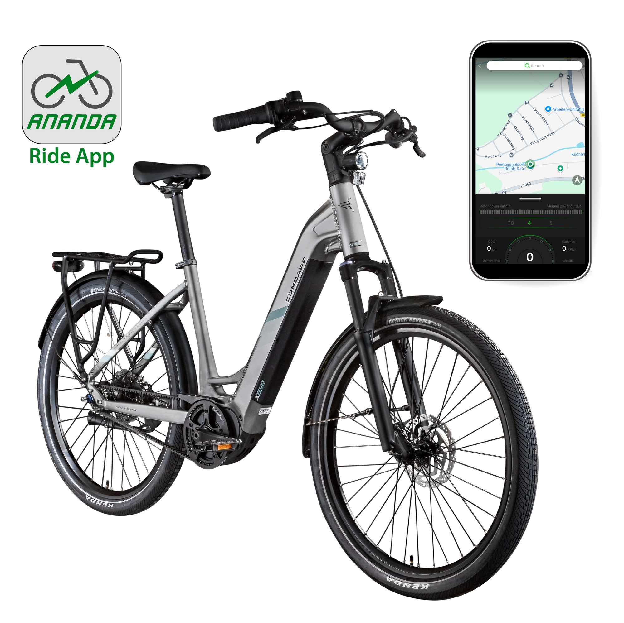 Zündapp X850 Trekking E Bike 27,5 Zoll Pedelec 165-185 cm City Trekking Fahrrad Riemenantrieb Elektrofahrrad 550Wh 7 Gang