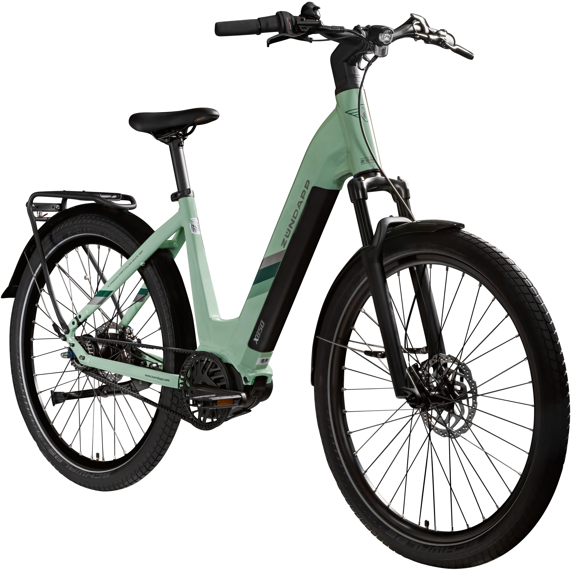 Zündapp X850 Trekking E Bike 27,5 Zoll Pedelec 165-185 cm City Trekking Fahrrad Riemenantrieb Elektrofahrrad 550Wh 7 Gang