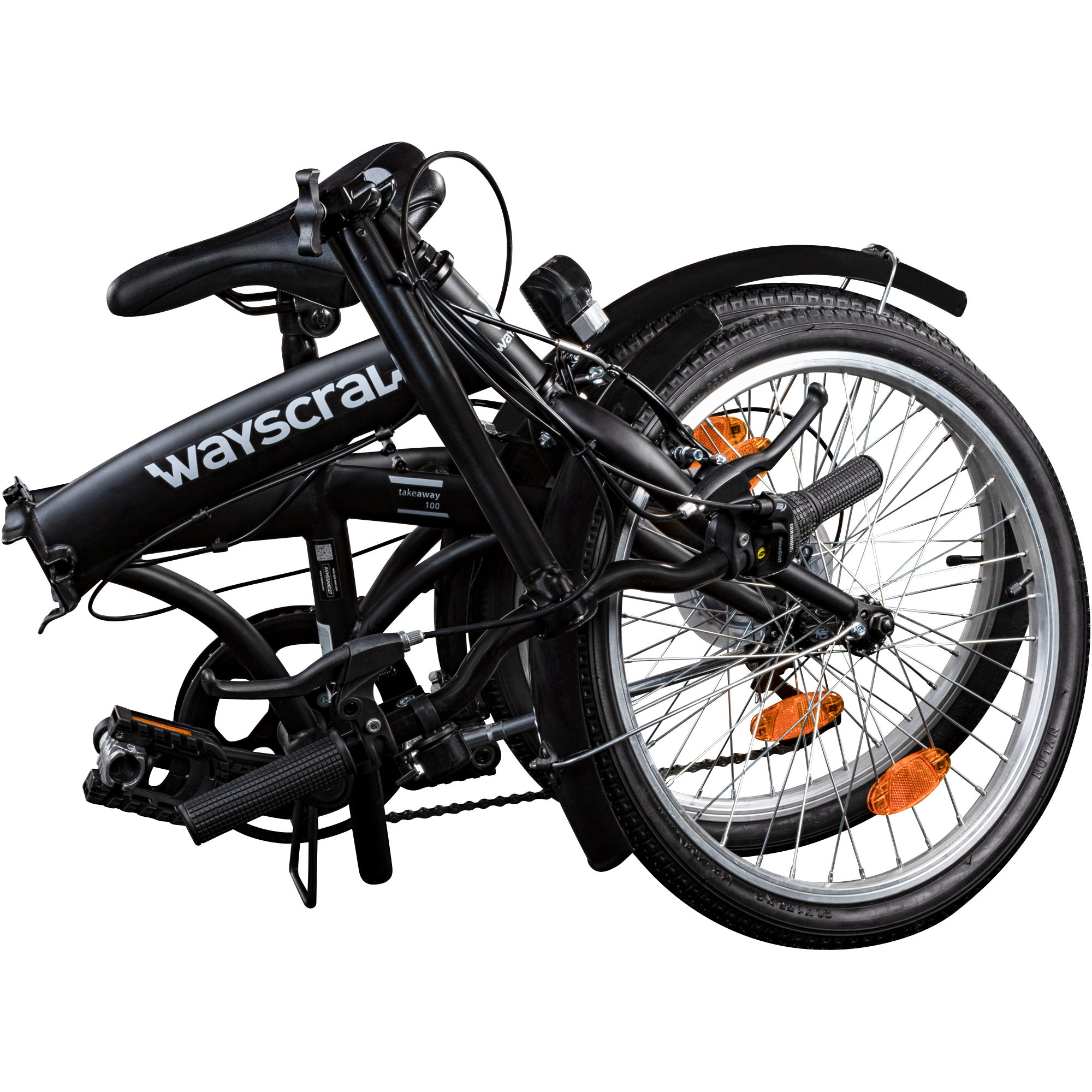 Wayscral Folder Klapprad 20 Zoll leichtes Klappfahrrad 155 - 185 cm Damen Herren Fahrrad Faltrad 6 Gänge