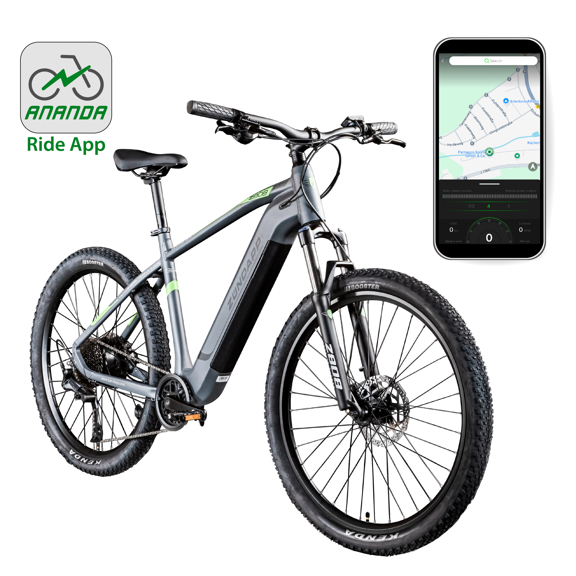 Zündapp Z808 E Bike Mountainbike 27,5' für Damen und Herren ab 155 cm Pedelec 10 Gang Elektrofahrrad 540Wh Scheibenbremsen