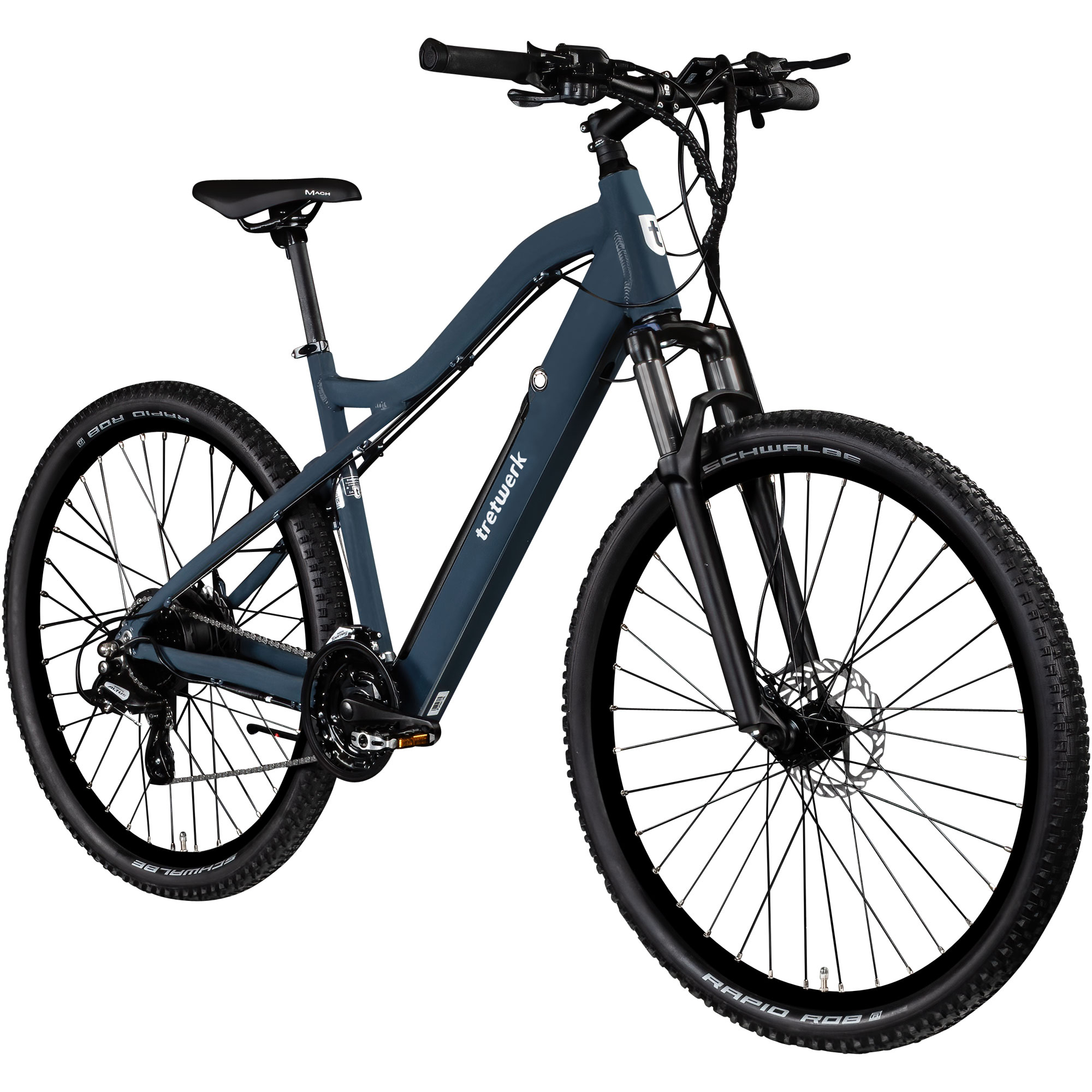 Tretwerk Commander Plus E-Bike E Mountainbike 29 Zoll Pedelec 160 - 190 cm Hardtail MTB 24 Gang Elektro Fahrräder Scheibenbremsen