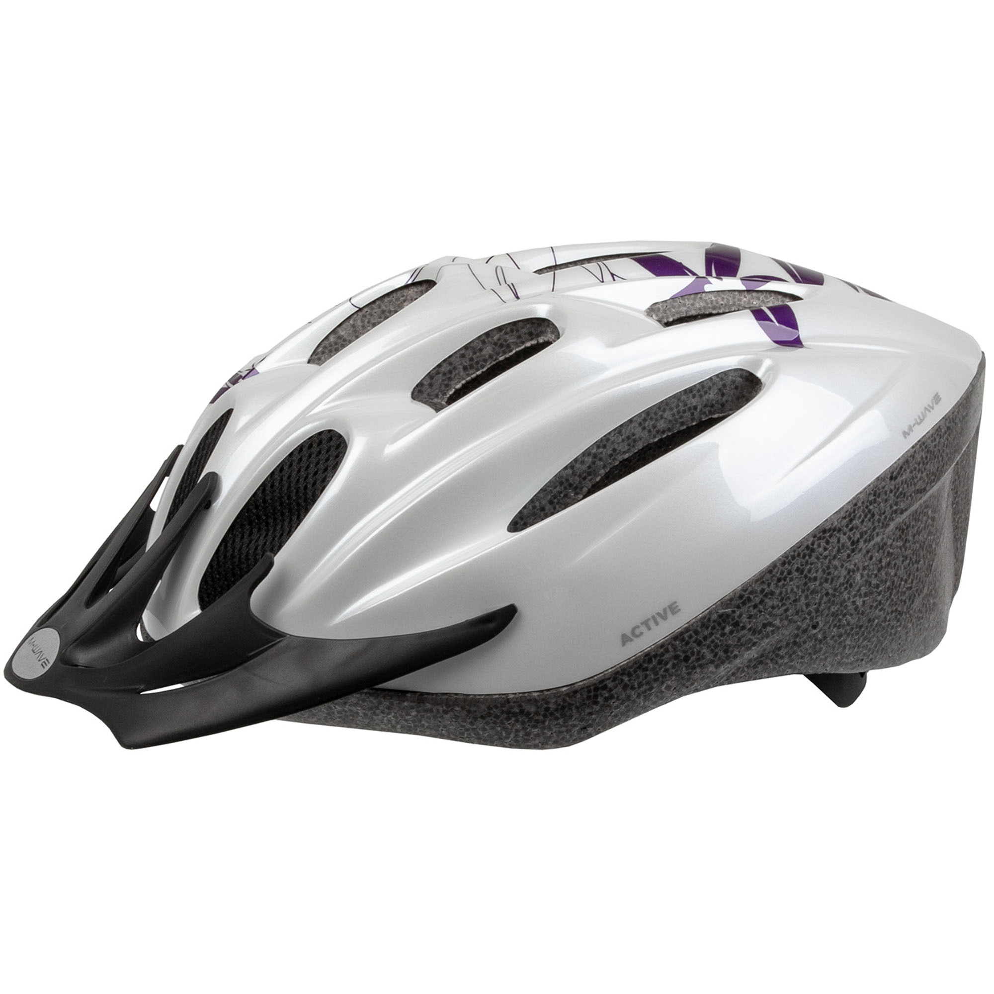 M-Wave Active Fahrradhelm Damen Herren Helm für Fahrrad fahren mit Visier leichter Fahrradhelm Erwachsene