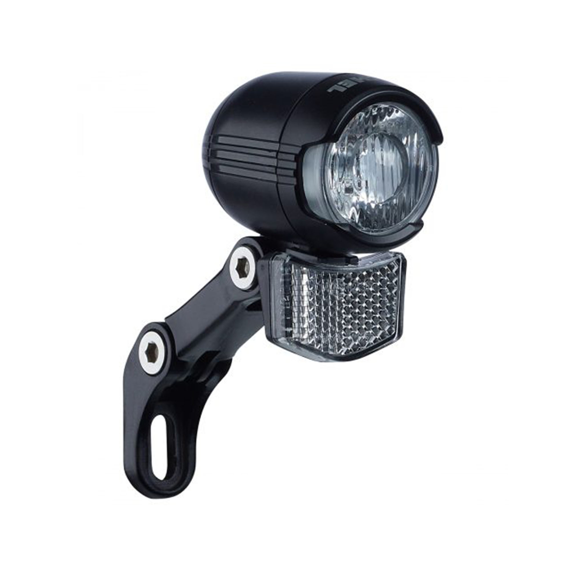 Büchel Shiny 40 Fahrrad Licht 40 Lux Fahrradbeleuchtung LED StVZO Beleuchtung Standlicht Fahrradlampe weiß Fahrradlicht vorne für Dynamo