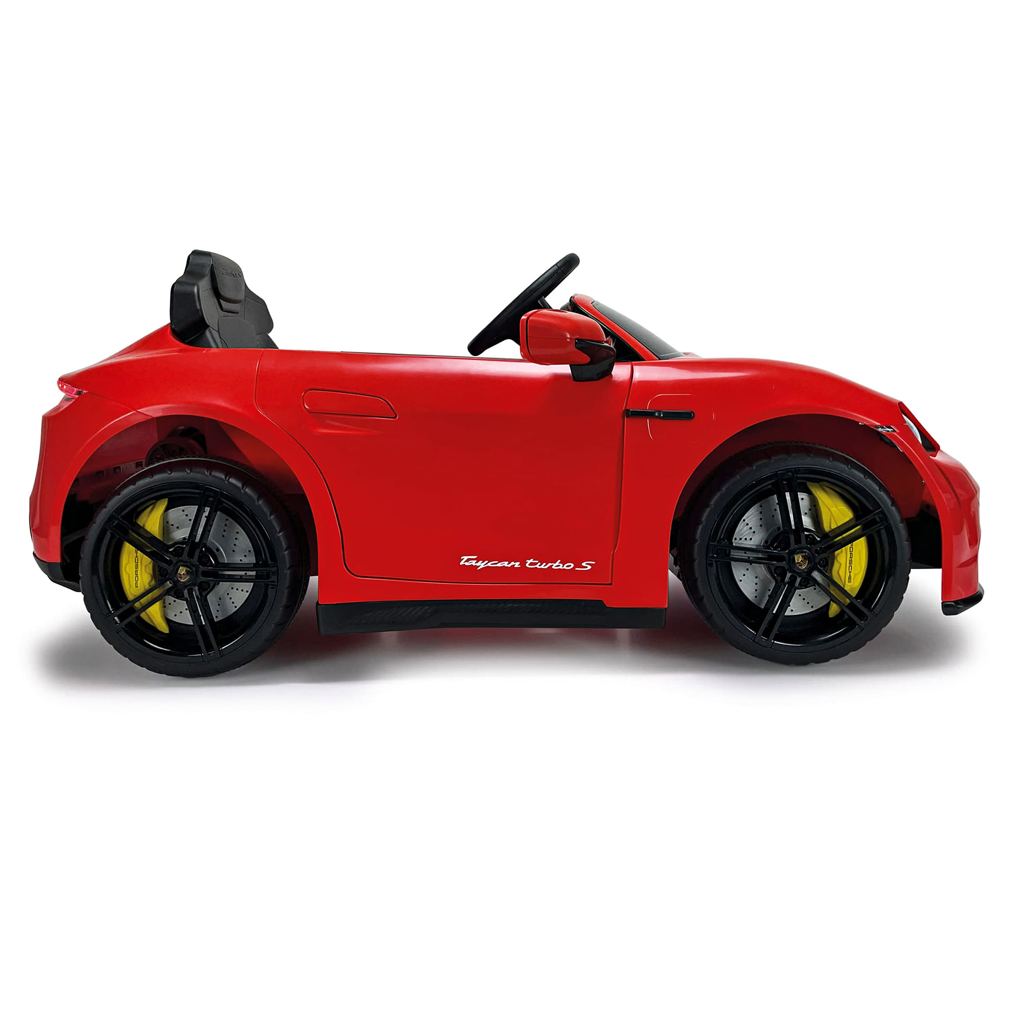 Porsche Taycan 12V Elektroauto für Kinder ab 3 Jahren – Luxus Kinderauto mit Licht & Sound