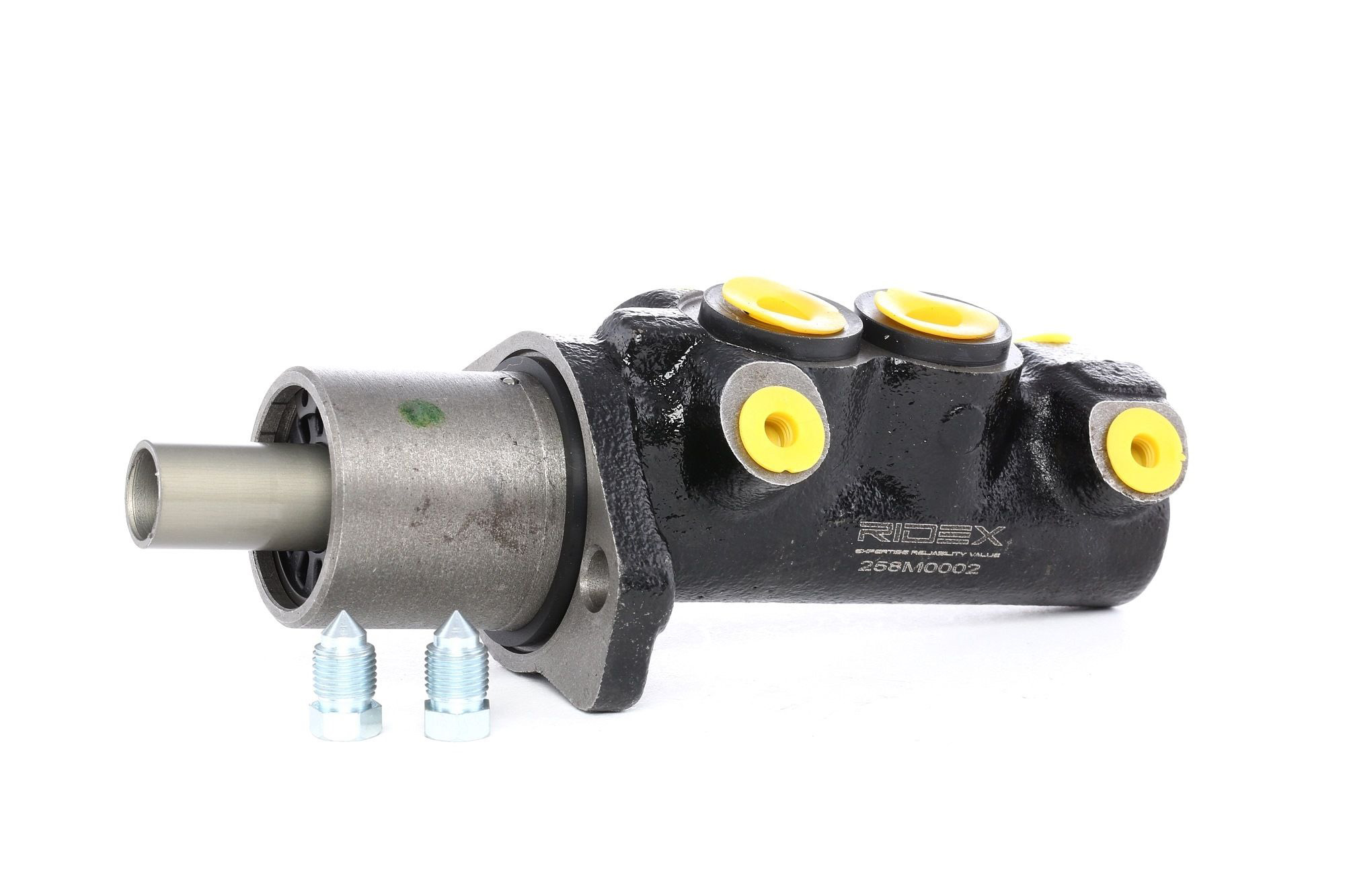 RIDEX Hauptbremszylinder Anschlussanzahl: 4 258M0002 VW,RENAULT,SEAT,GOLF I Cabriolet (155),GOLF II (19E, 1G1),GOLF III (1H1),GOLF I (17)