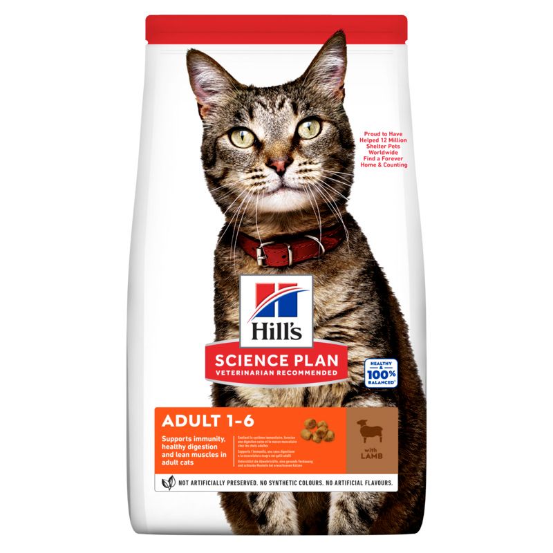 Hill's Science Plan Adult Katzenfutter mit Lamm und Reis