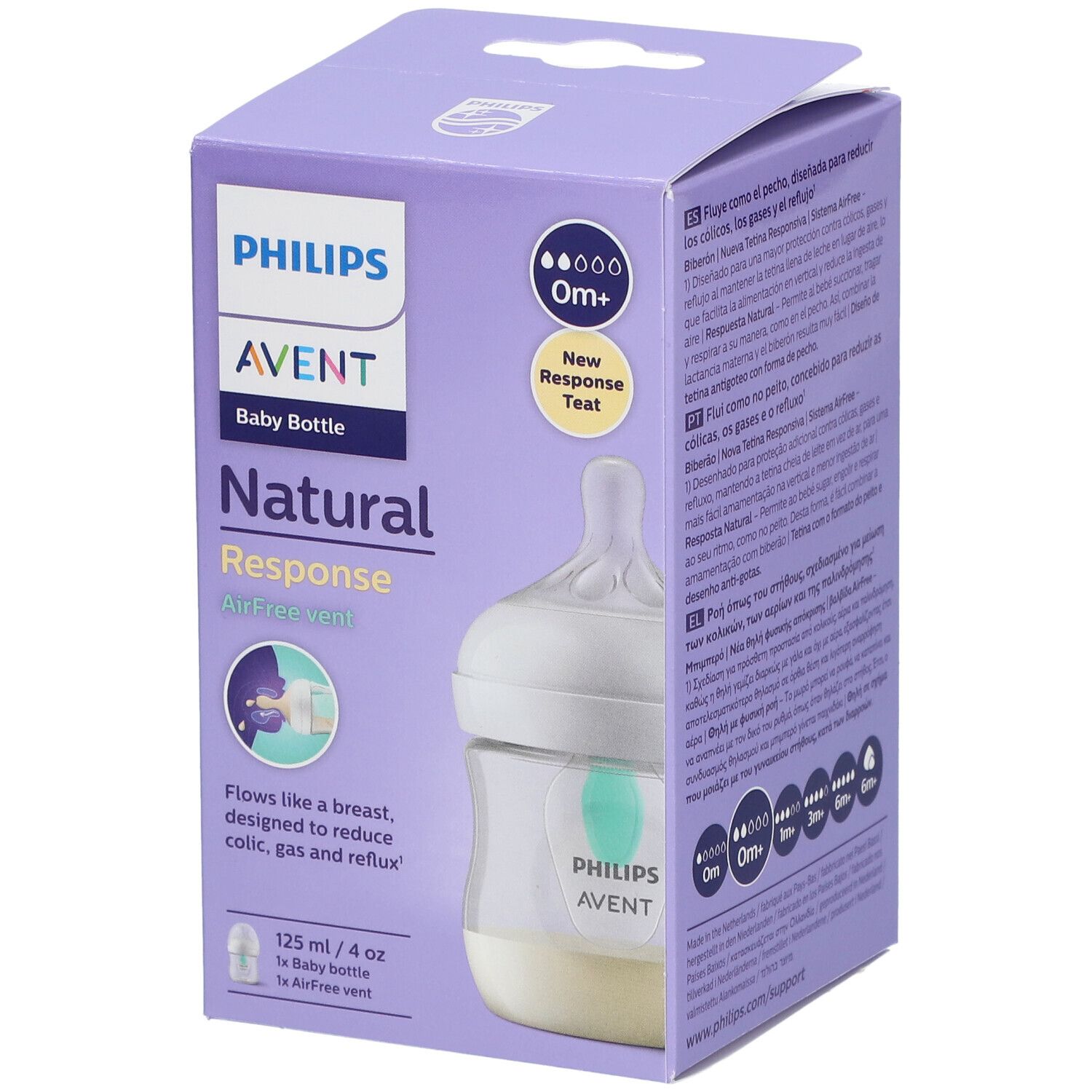 PHILIPS Avent Natural Response Biberon Ventil AirFree 125 ml SCY670/01