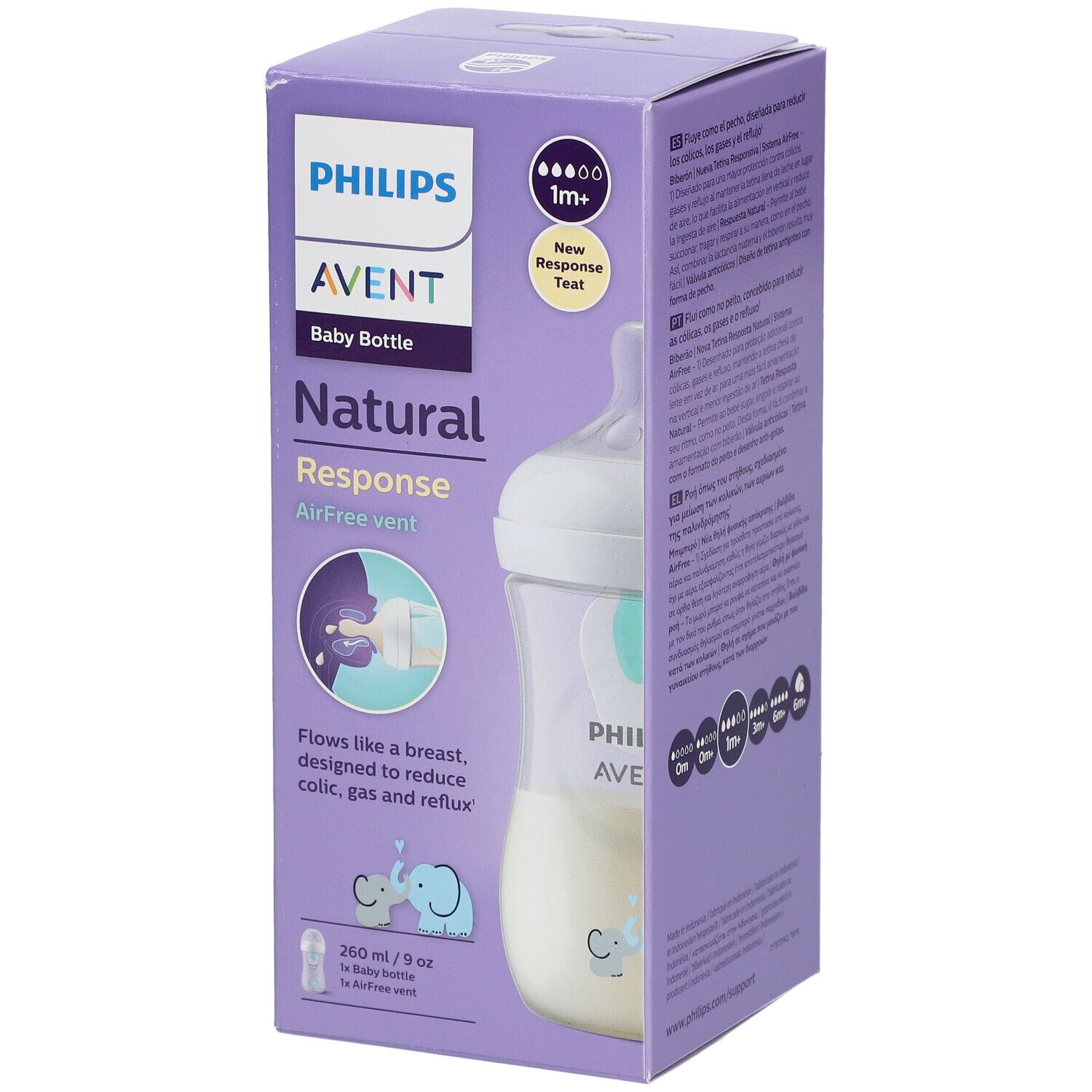 PHILIPS Avent Natural Response Biberon Ventil AirFree 260 ml SCY673/81