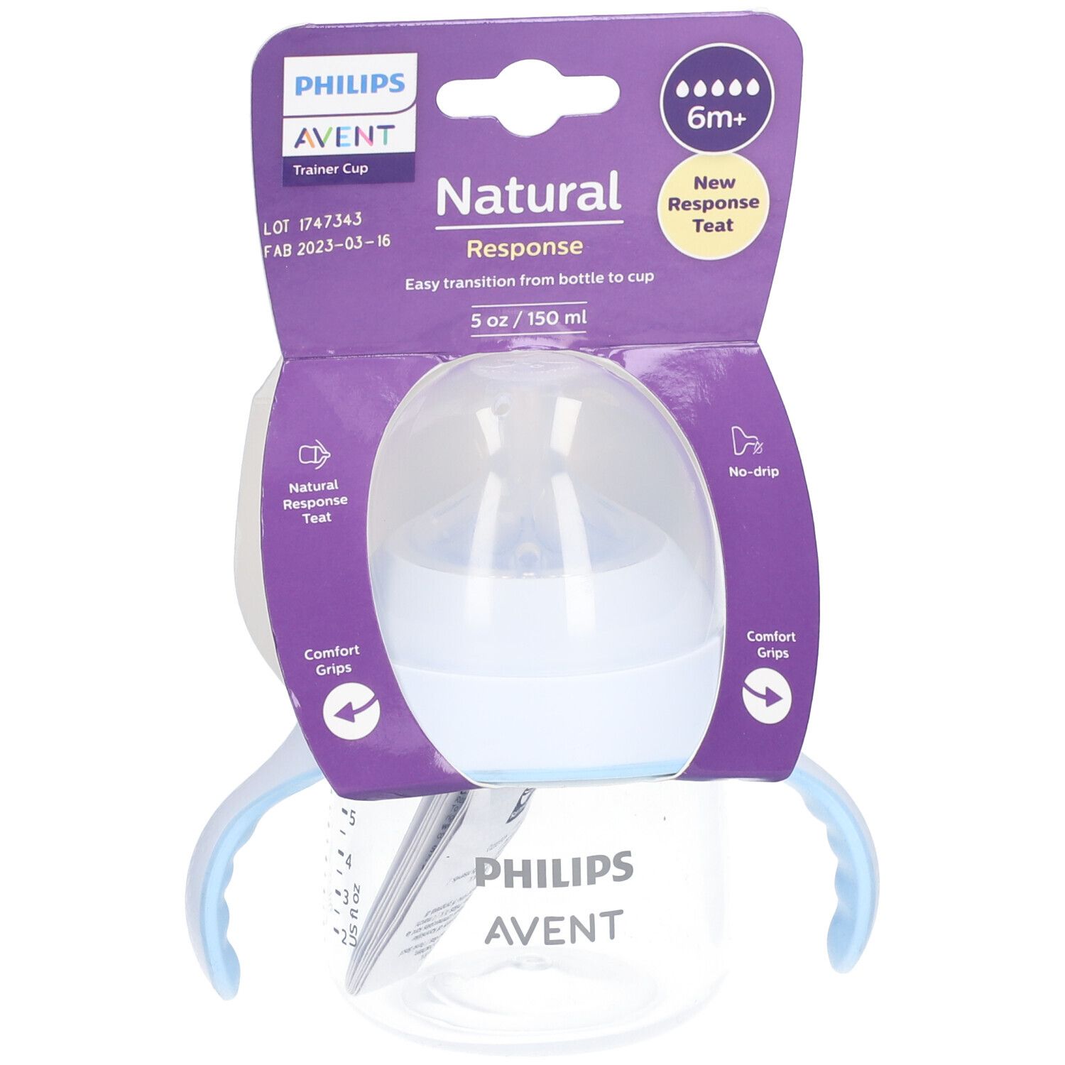 PHILIPS Avent Natural Response Trinklernbecher ab dem 6. Monat 150 ml
