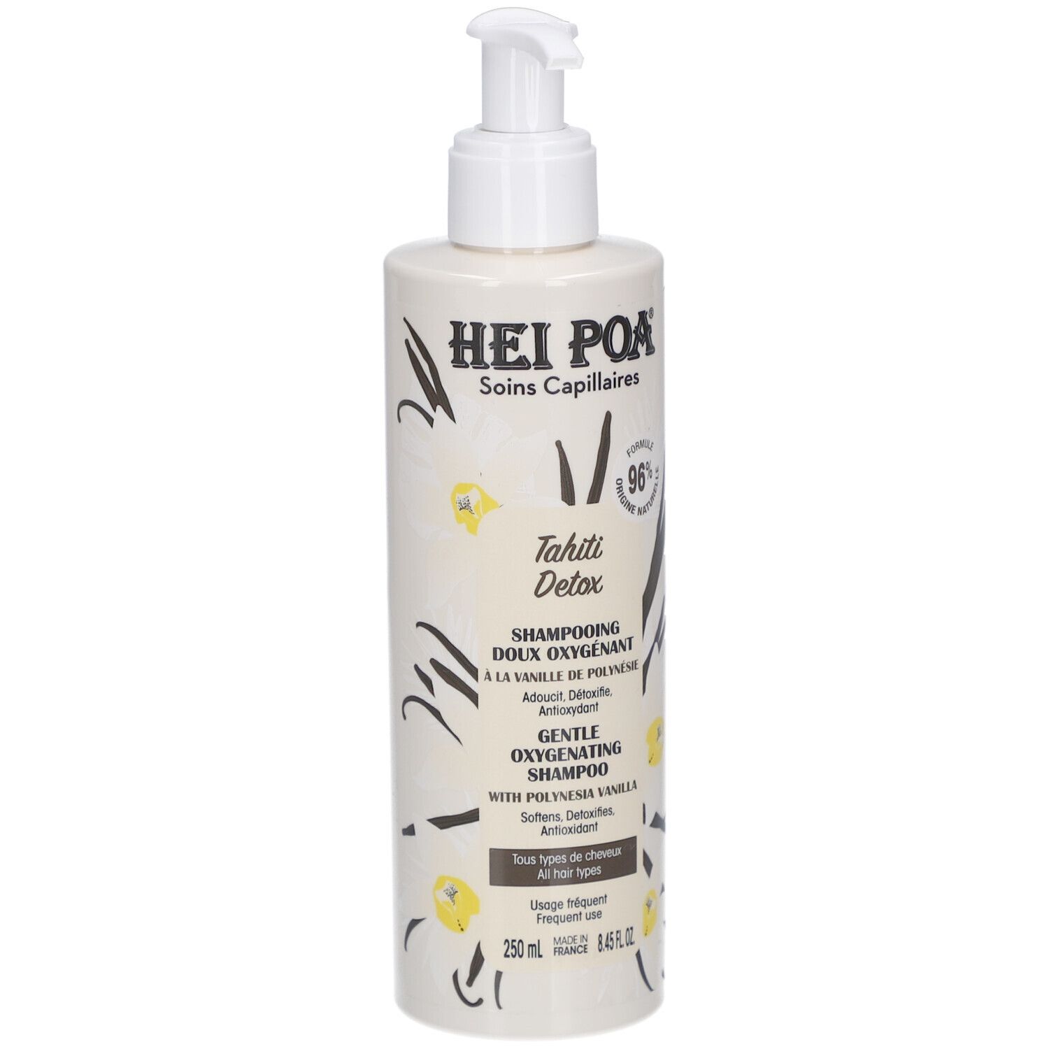 Hei Poa Tahiti Detox Mildes Sauerstoff-spendendes Shampoo