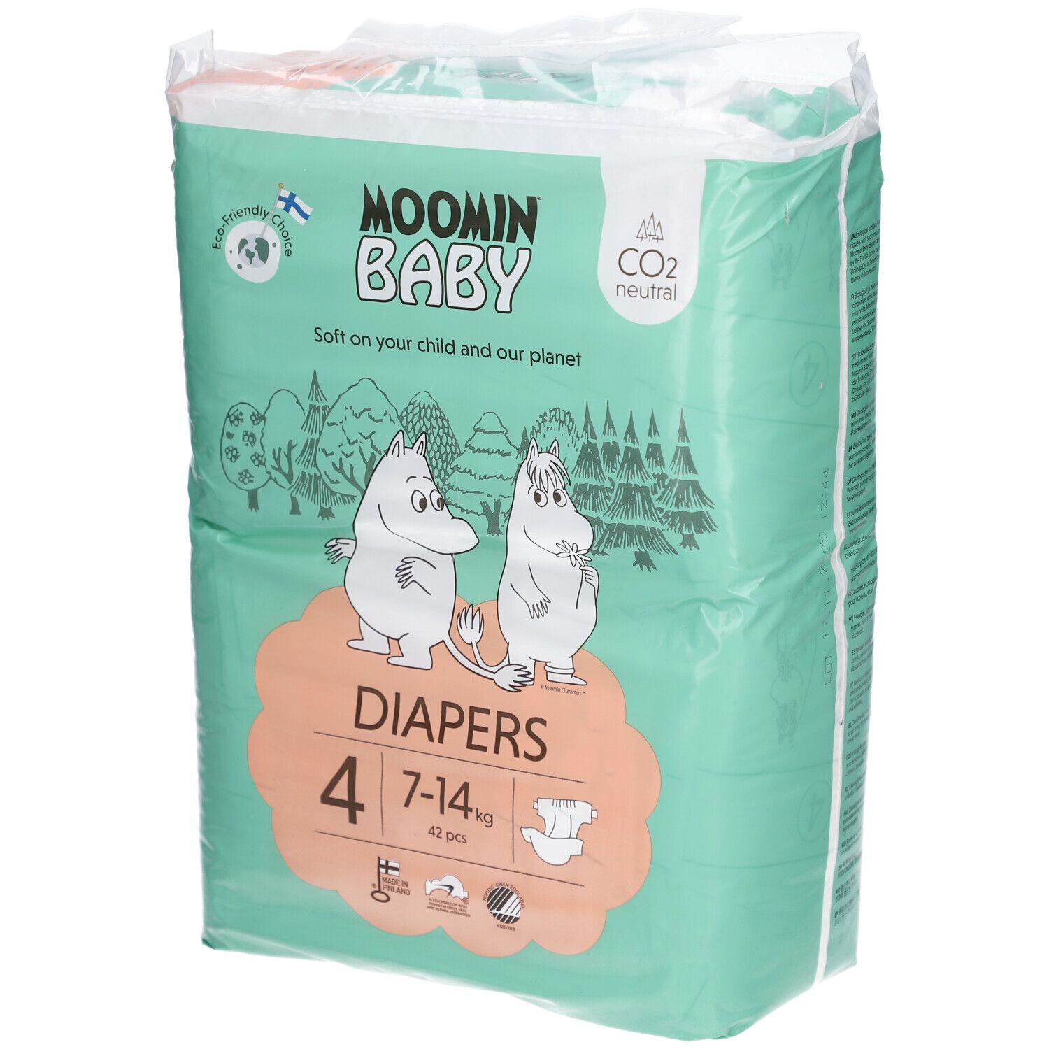 Moomin Baby Windeln Größe 4 (7-14 kg)