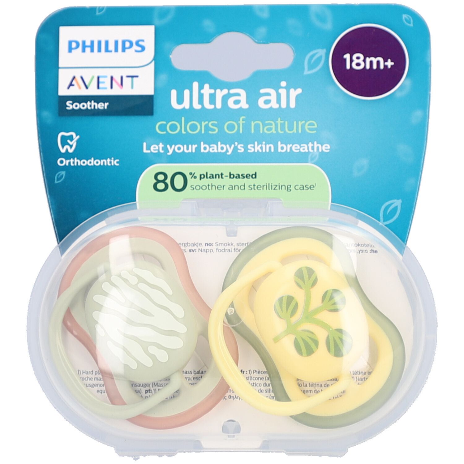 Philips Avent Schnuller +18 Monate Air, Minze/Elfenbein, Design