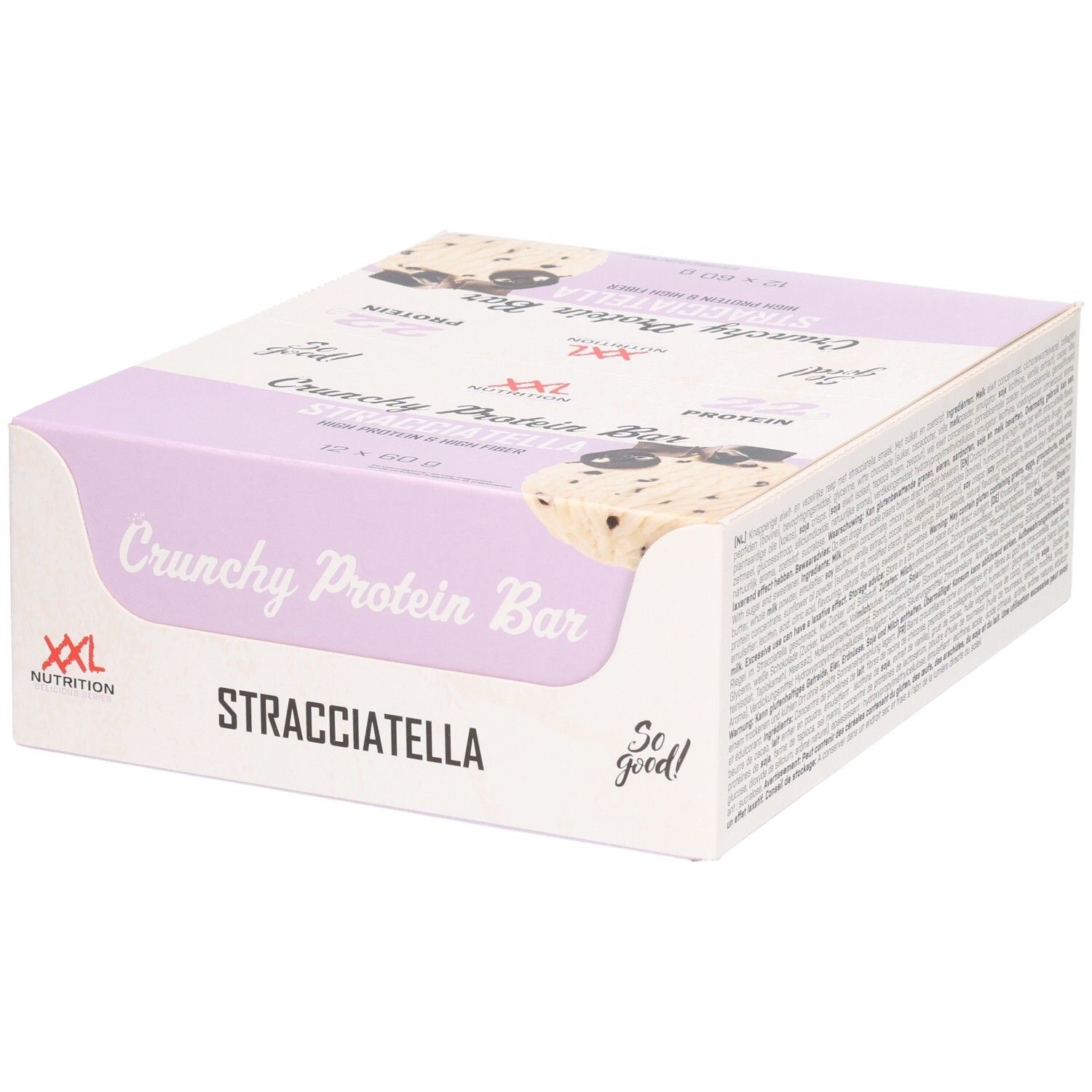 XXL Nutrition Knuspriger Proteinriegel Straciatella