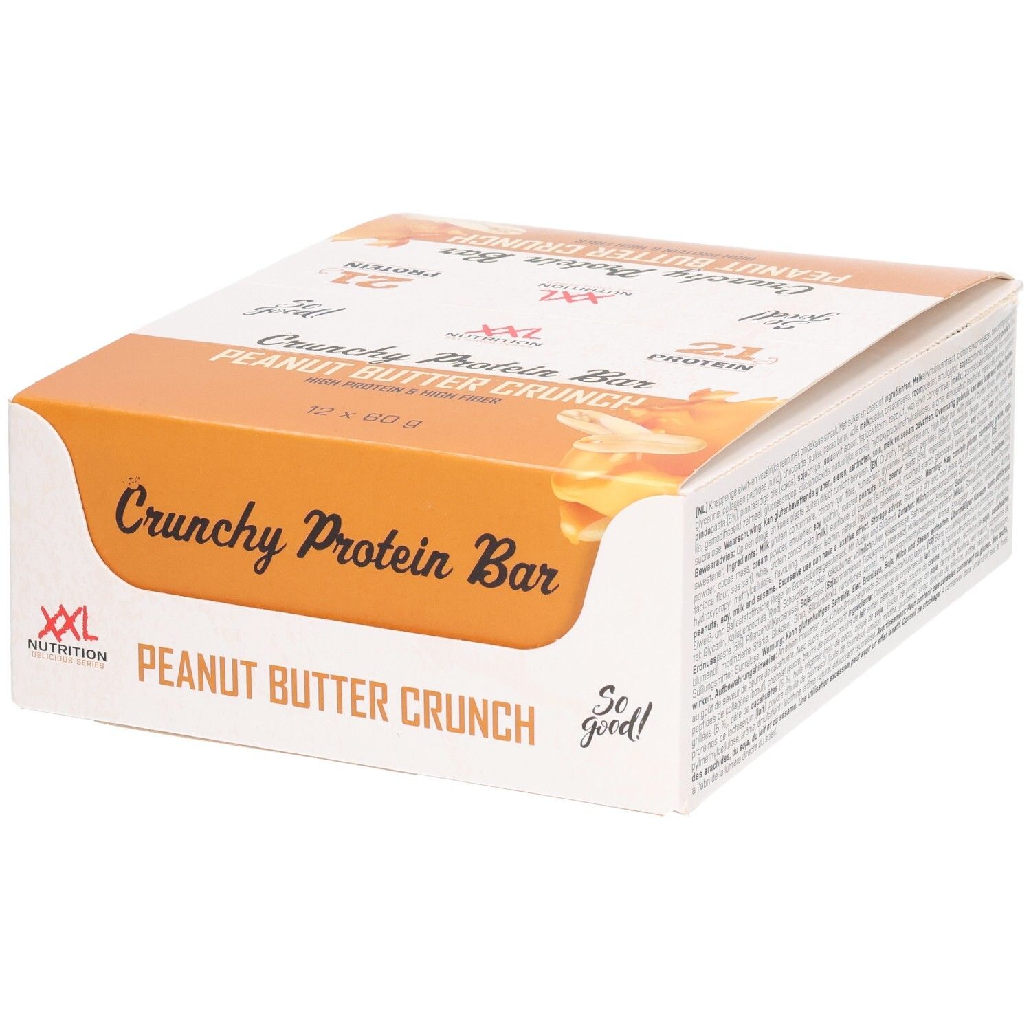 XXL Nutrition Knuspriger Proteinriegel mit Erdnussbutter-Crunch