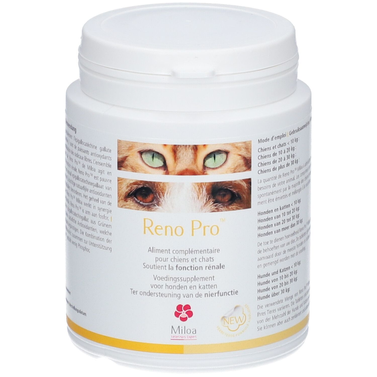 Miloa Reno Pro™ Nahrungsergänzungsmittel für Hunde und Katzen