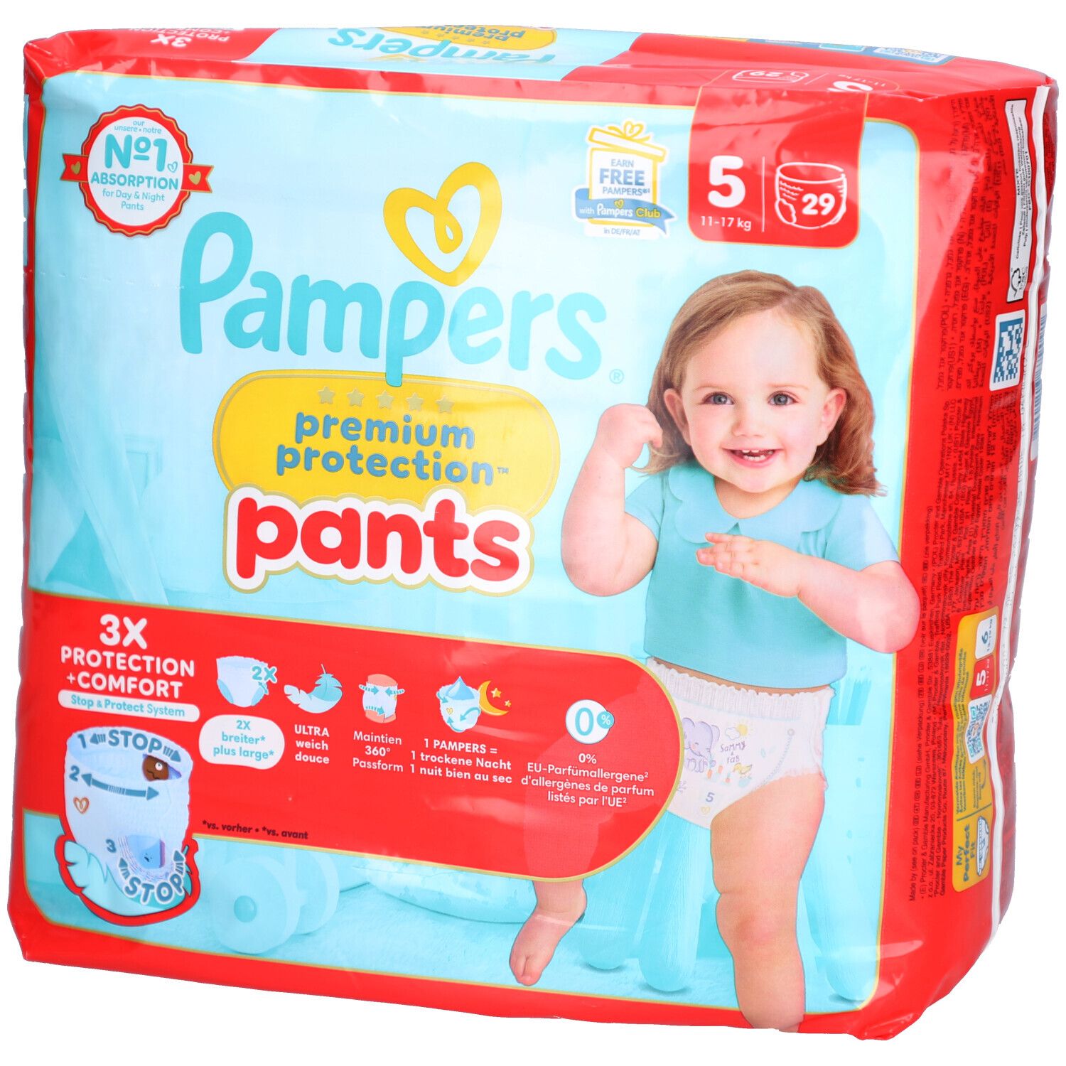 Pampers® Premium Protection™ Windeln Größe 5 – 11–17 kg