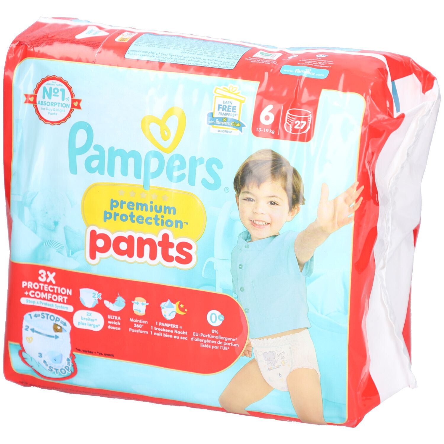 Pampers® Premium Protection™ Windeln Größe 6 – 13–19 kg