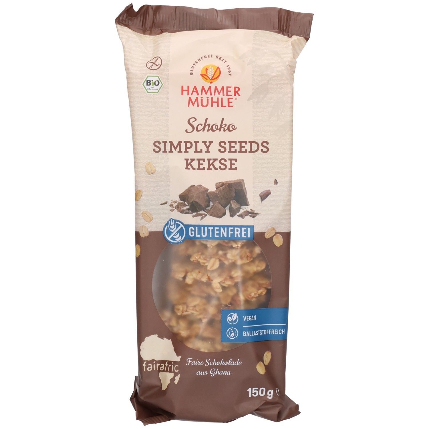 Hammermühle Simply Seeds Kekse Schoko glutenfrei