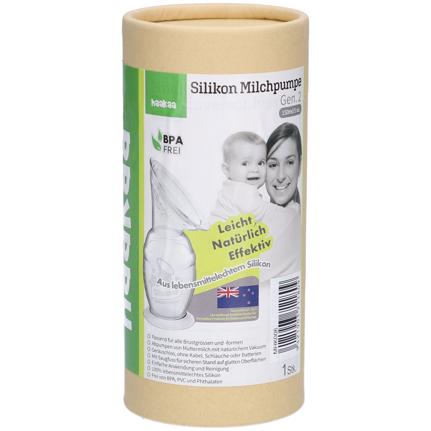 Haakaa Silikon-Milchpumpe mit Saugfuß