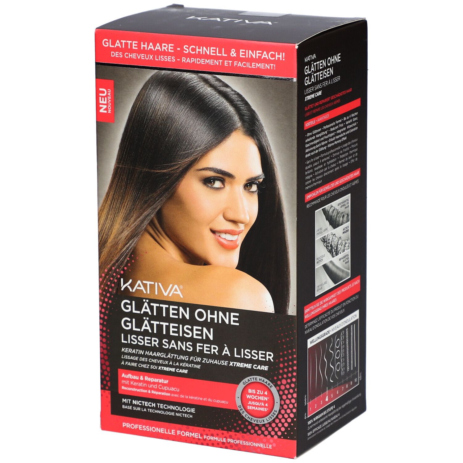 KATIVA® Xtreme Care Haarglättung ohne Glätteisen