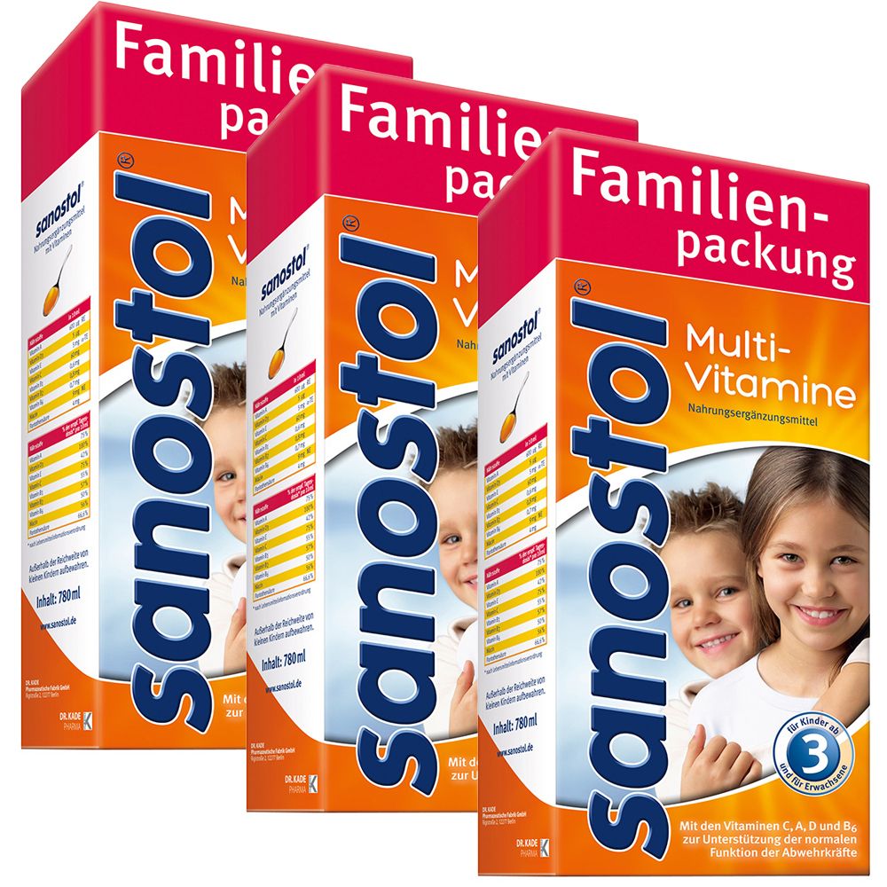 Sanostol Multi-Vitamine mit Vitamin C und D zur Unterstützung der normalen Funktion des Immunsystems