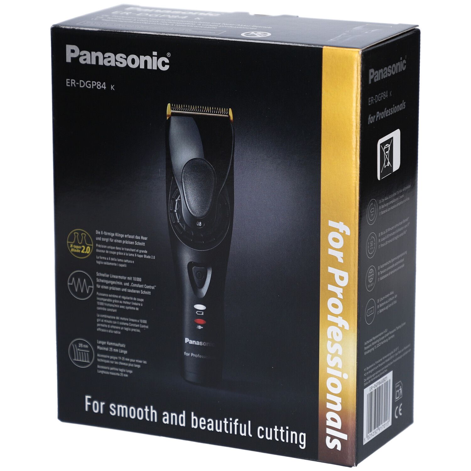 Panasonic ER-DGP84 K Professioneller Haarschneider 0,8–2,0 mm