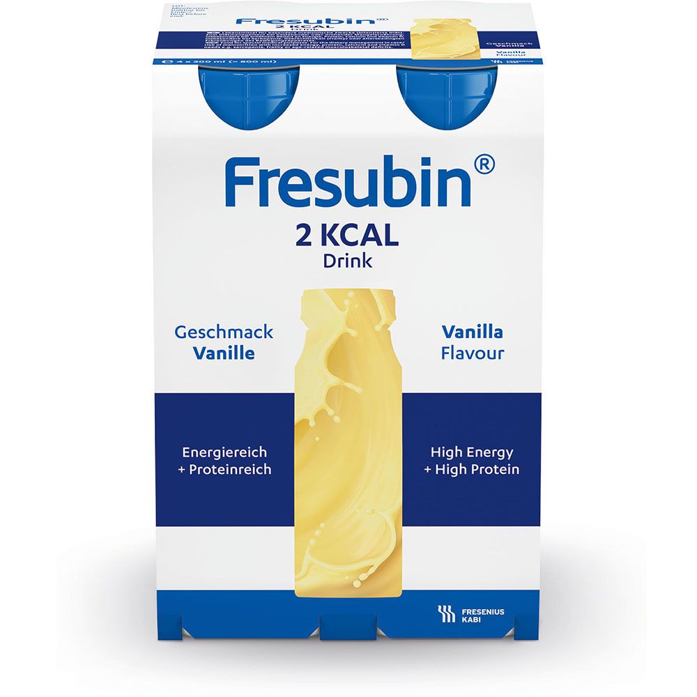Fresubin 2 kcal Trinknahrung Vanille | Aufbaukost & Nahrung mit Vitamin D für mehr Energie