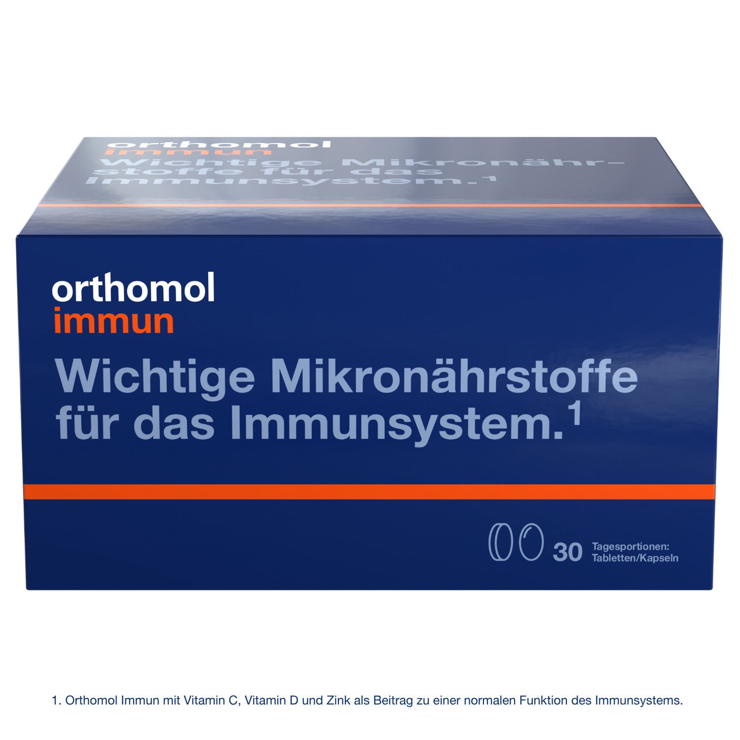 Orthomol Immun - Mikronährstoffe zur Unterstützung des Immunsystems - mit Vitamin C, Vitamin D und Zink - Tabletten/Kapseln