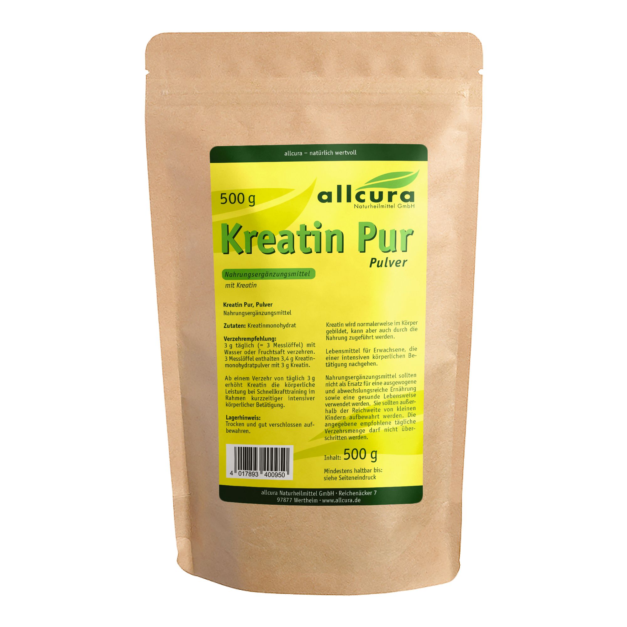 allcura Kreatin Pur Pulver
