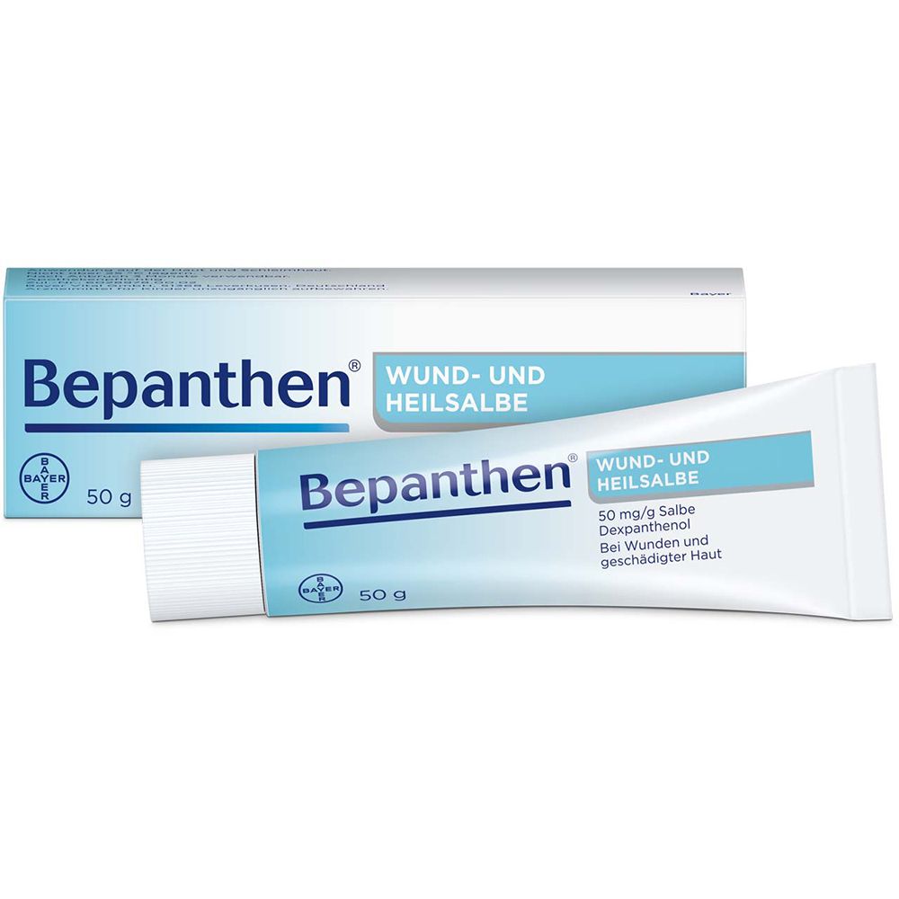 Bepanthen Wund- und Heilsalbe – für kleine Wunden, rissige Hautstellen, Windeldermatitis und als Tattoo Nachsorge