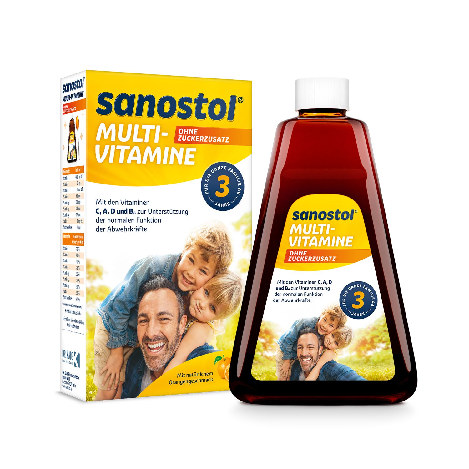 Sanostol Multi-Vitamine mit Vitamin C und D zur Unterstützung der normalen Funktion des Immunsystems