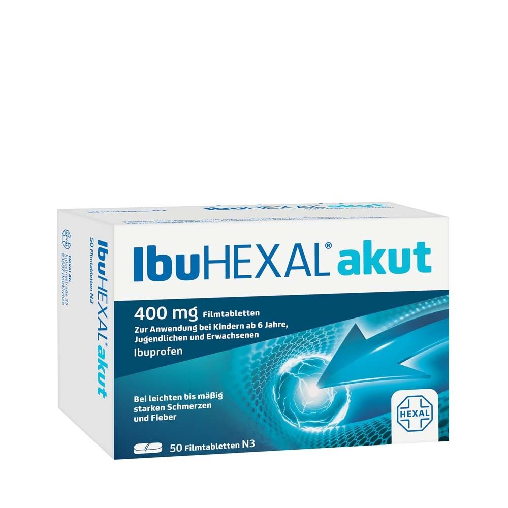 IbuHEXAL® akut 400 mg - Ihr Ibuprofen gegen Schmerzen für Ihre Hausapotheke